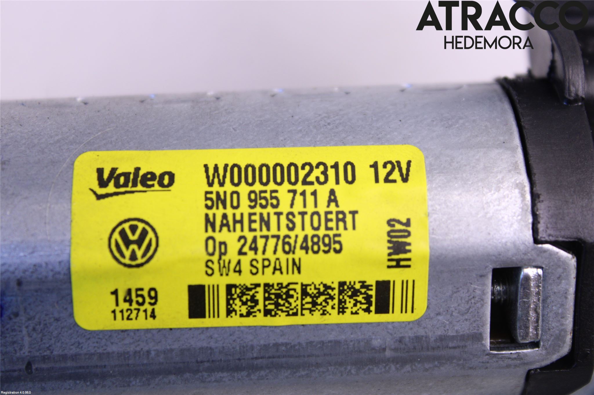 Volkswagen VW TIGUAN 07-16 Torkarmotor Baklucka