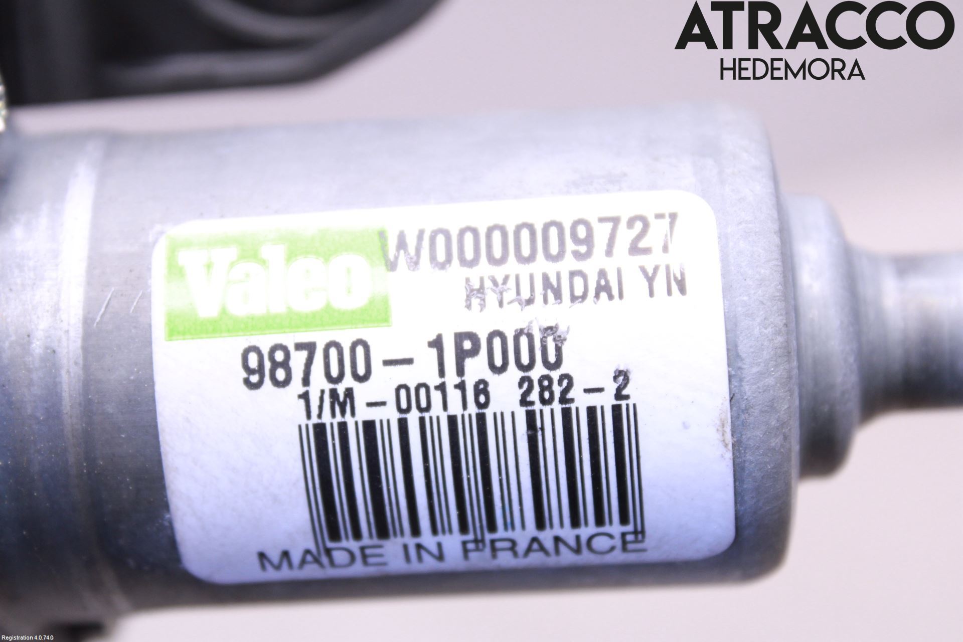 Kia VENGA 10-19 Torkarmotor Baklucka