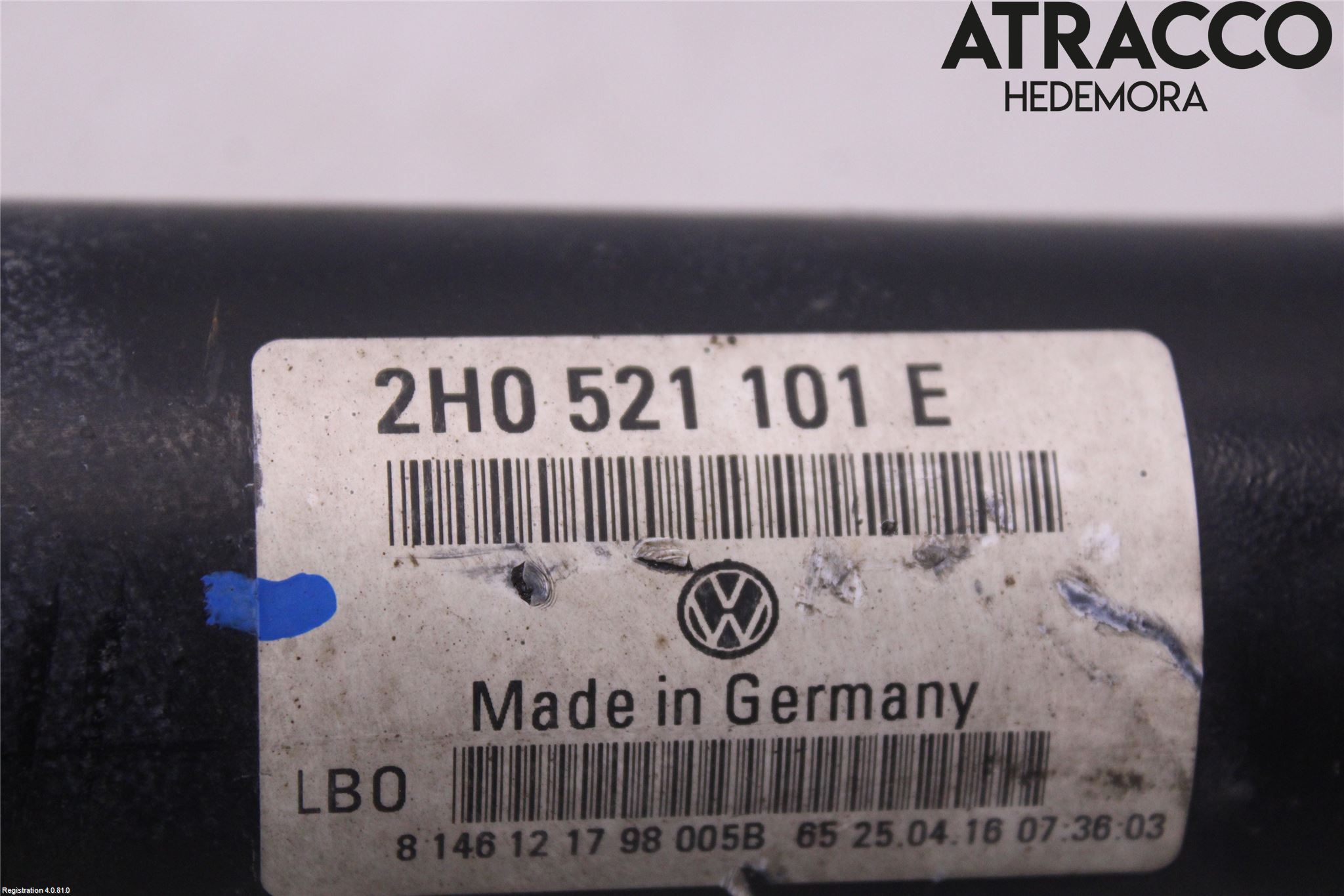 Volkswagen VW AMAROK 2H 10-22 Mellanaxel Främre 4Wd