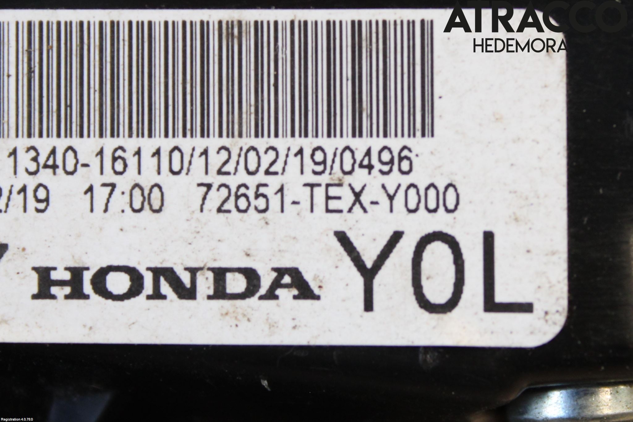 Honda CIVIC 17-22 Låskista-Dörrlås