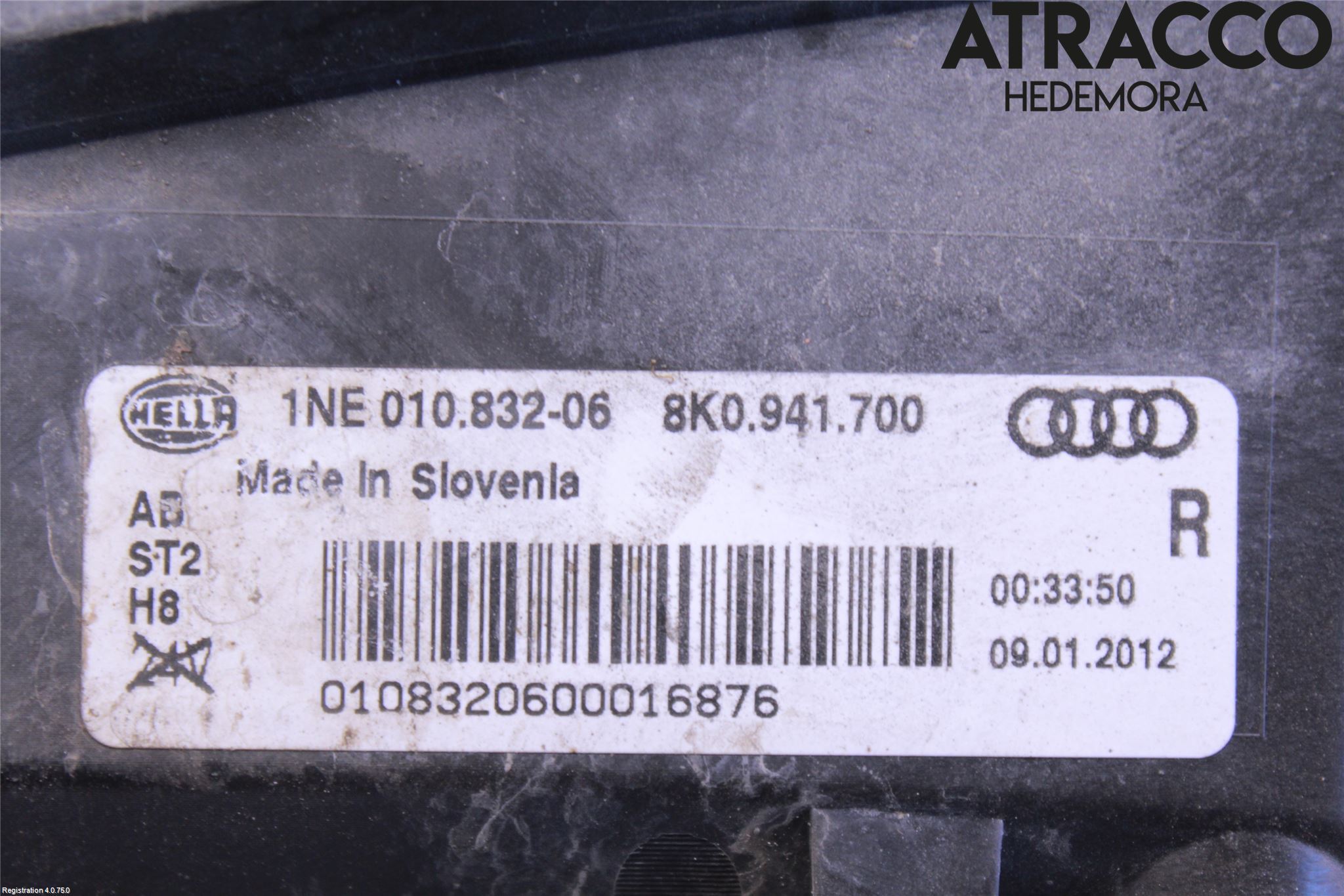 Audi A4/S4 08-11 Dimljus-Varselljus Fram