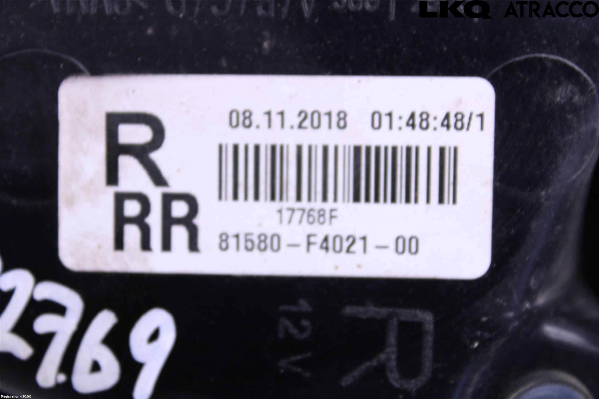 Toyota C-HR 16-23 Bakljus Lucka Hö