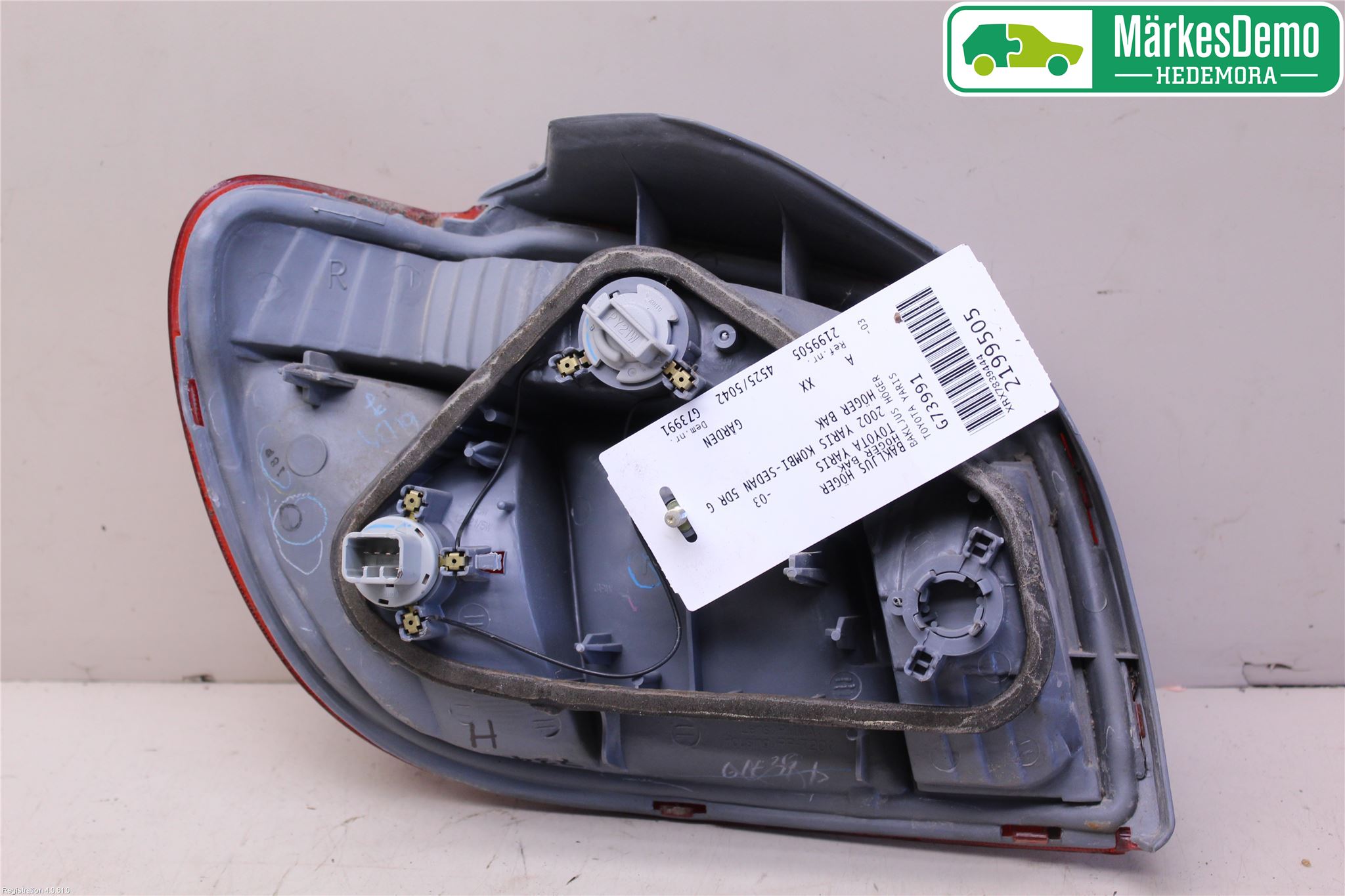 Toyota YARIS P1 99-03 Bakljus Höger