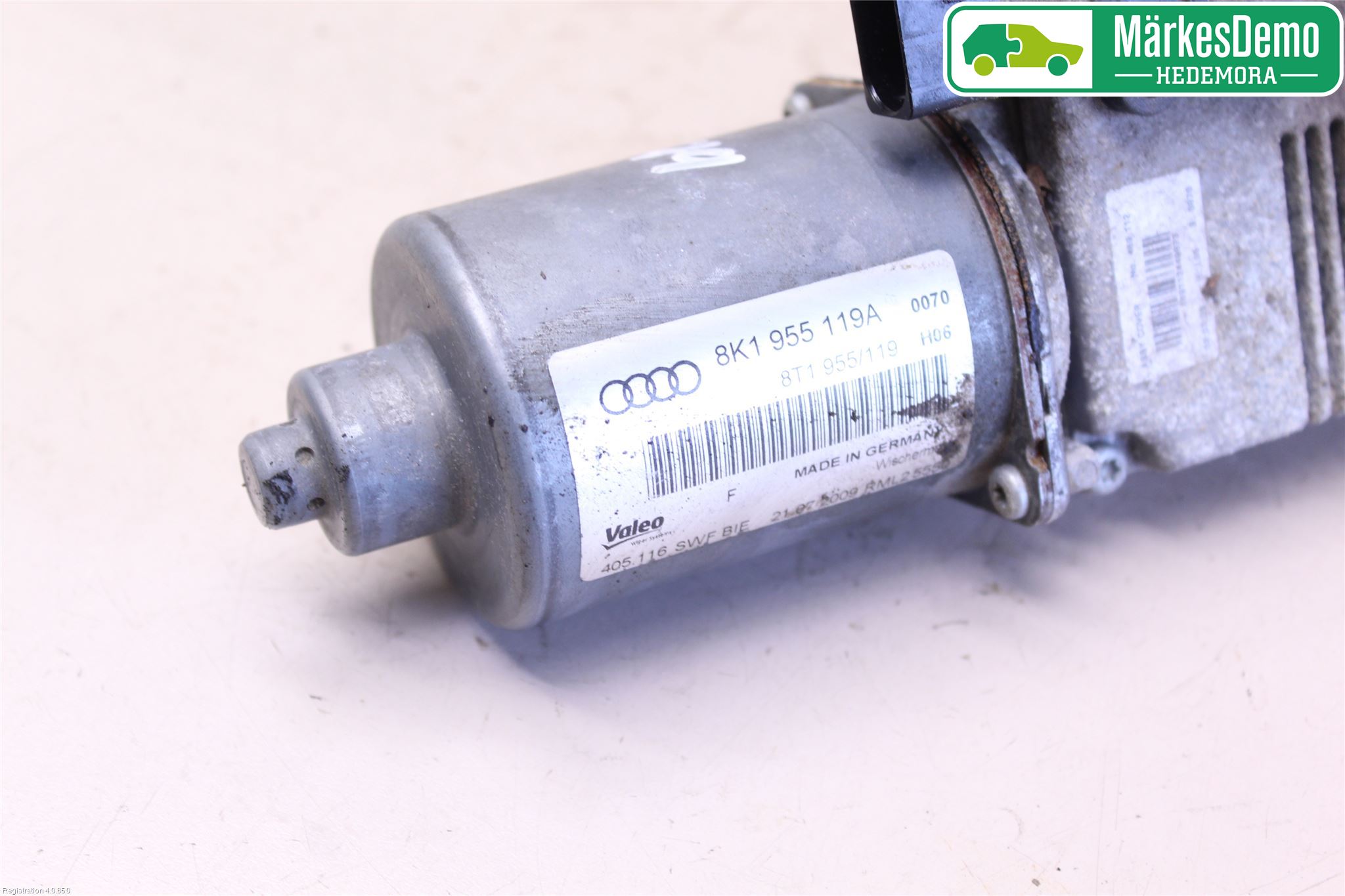 Audi A4/S4 08-11 Torkarmotor Vindruta