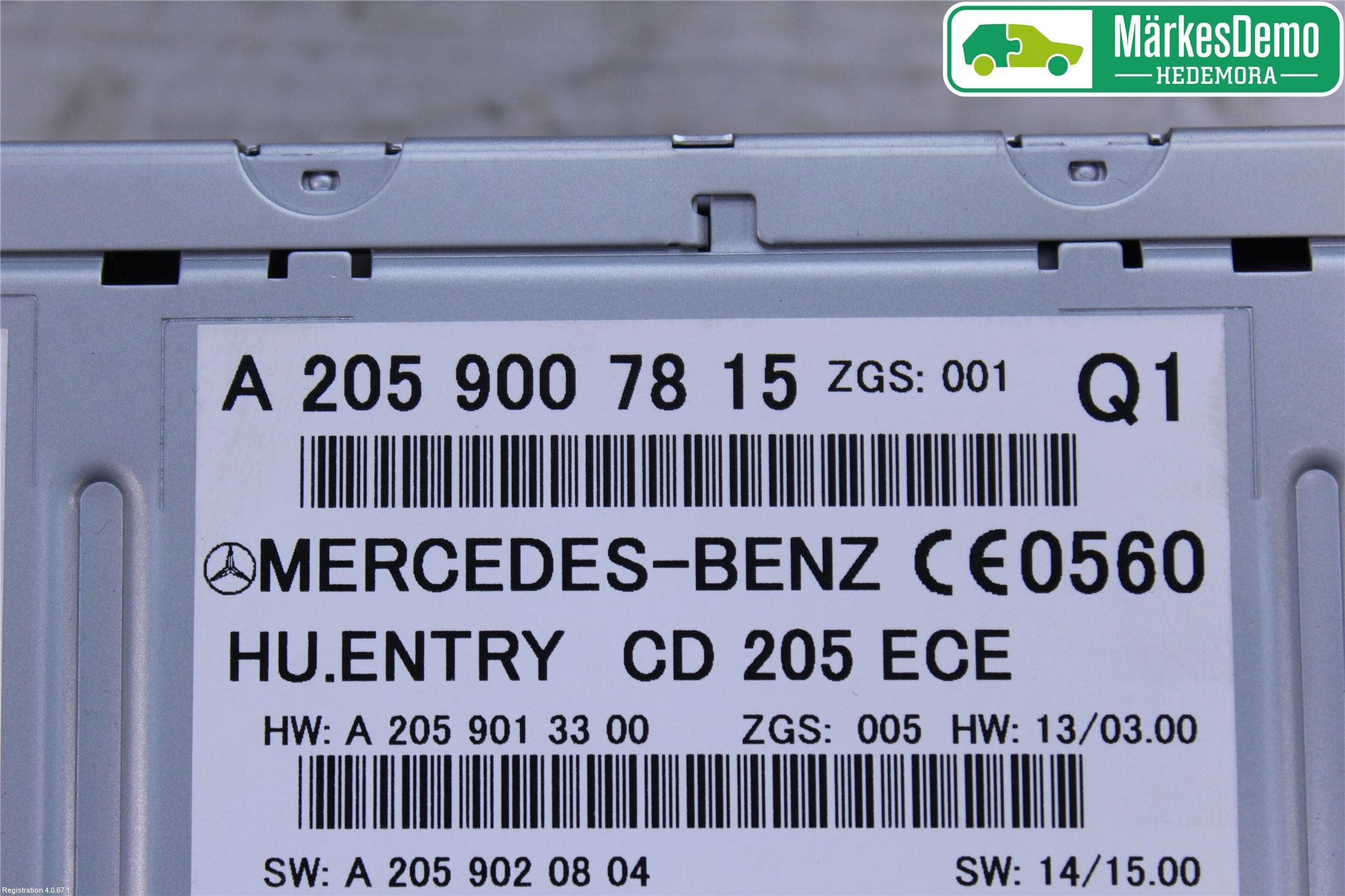Mercedes-Benz MB C-KLASS (W205) 14-21 Cd Radio - Multimediapanel