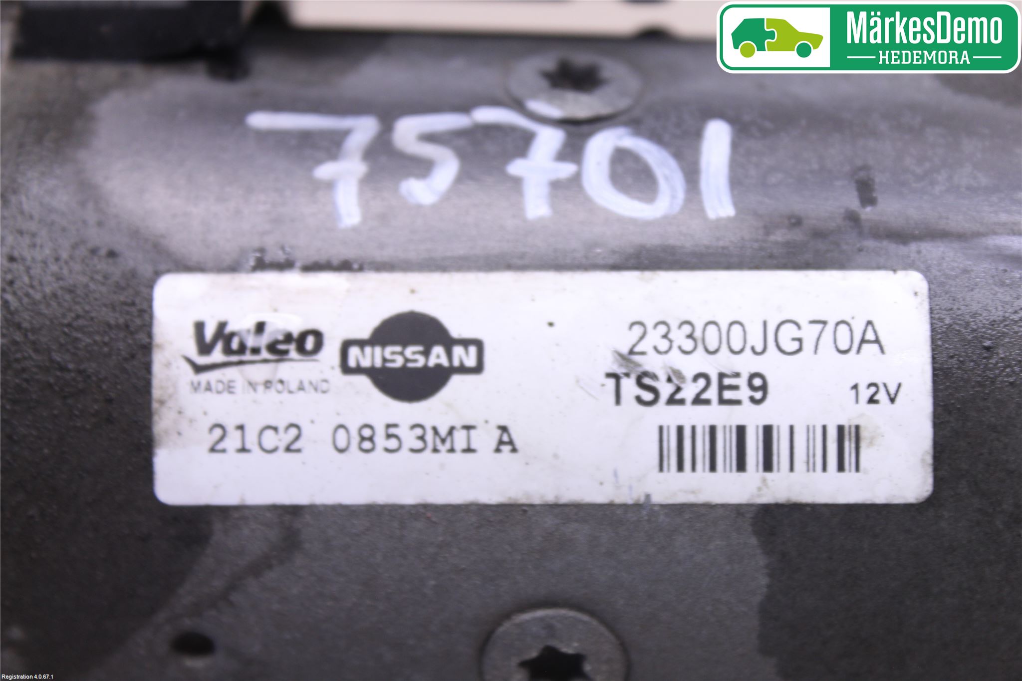 Nissan QASHQAI+2  10-14 Startmotor Diesel