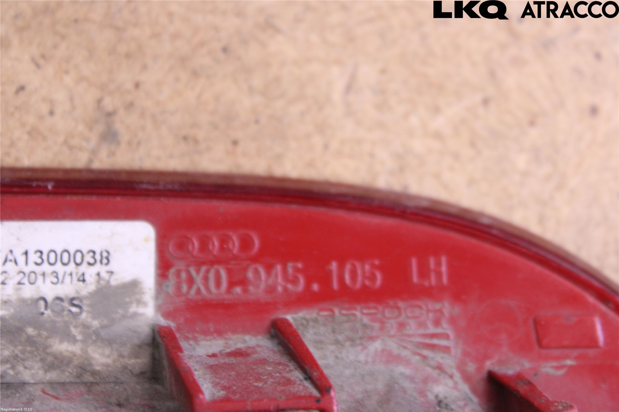 Audi A1/S1 11-18 Dimljus/Reflex Bak