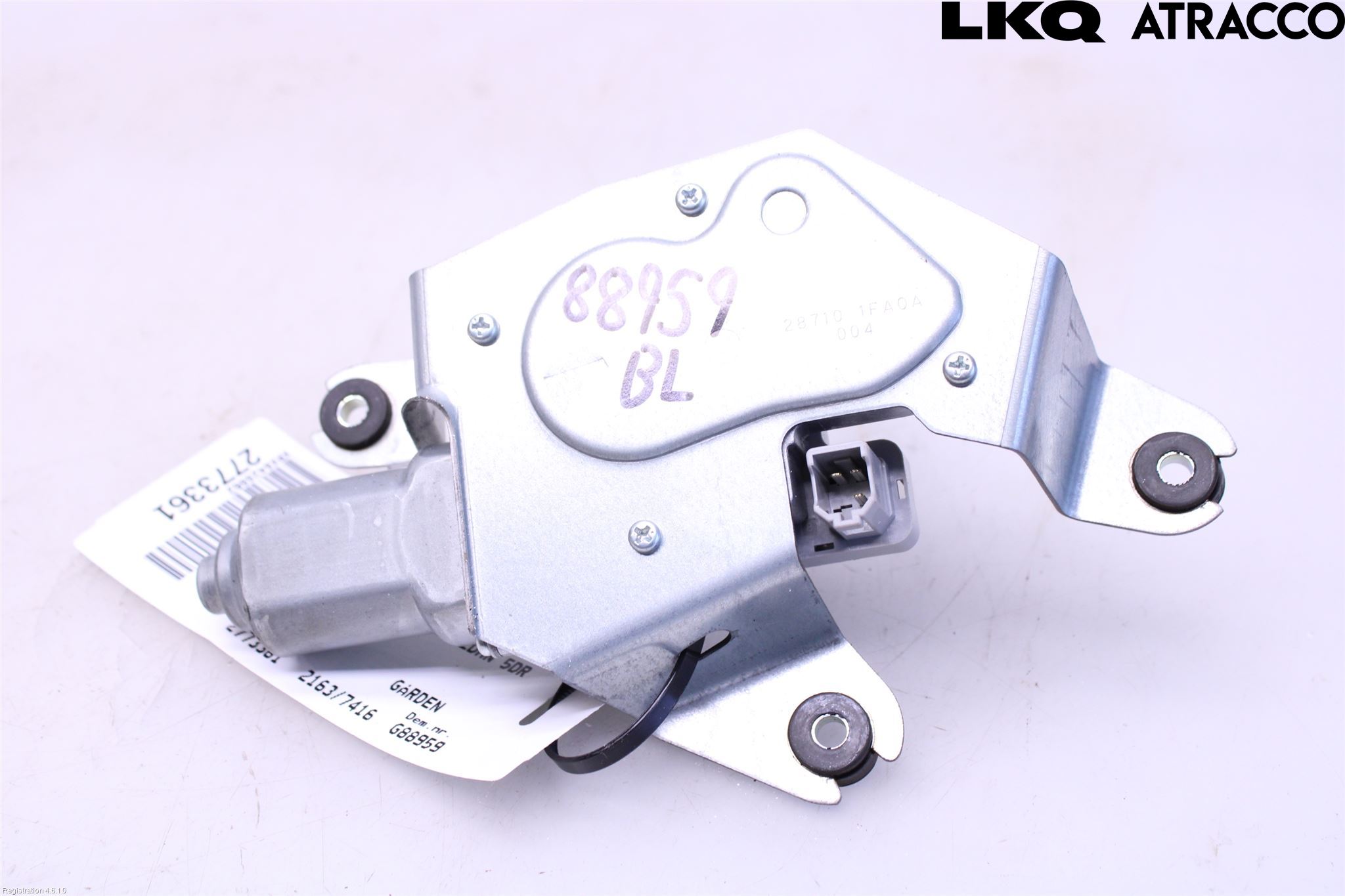 Nissan LEAF 11-17 Torkarmotor Baklucka