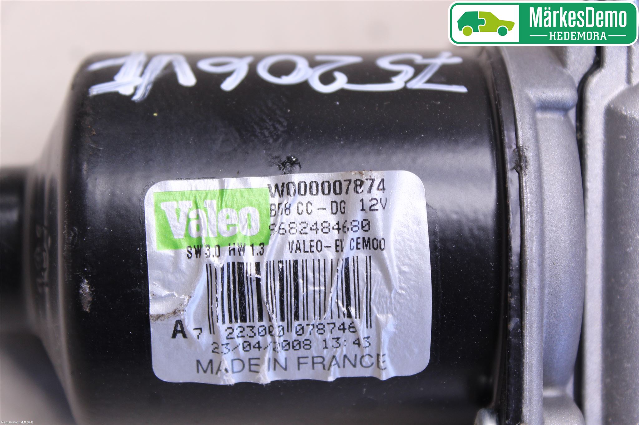 Citroen C4 GRAND PICASSO 07-13 Torkarmotor Vindruta