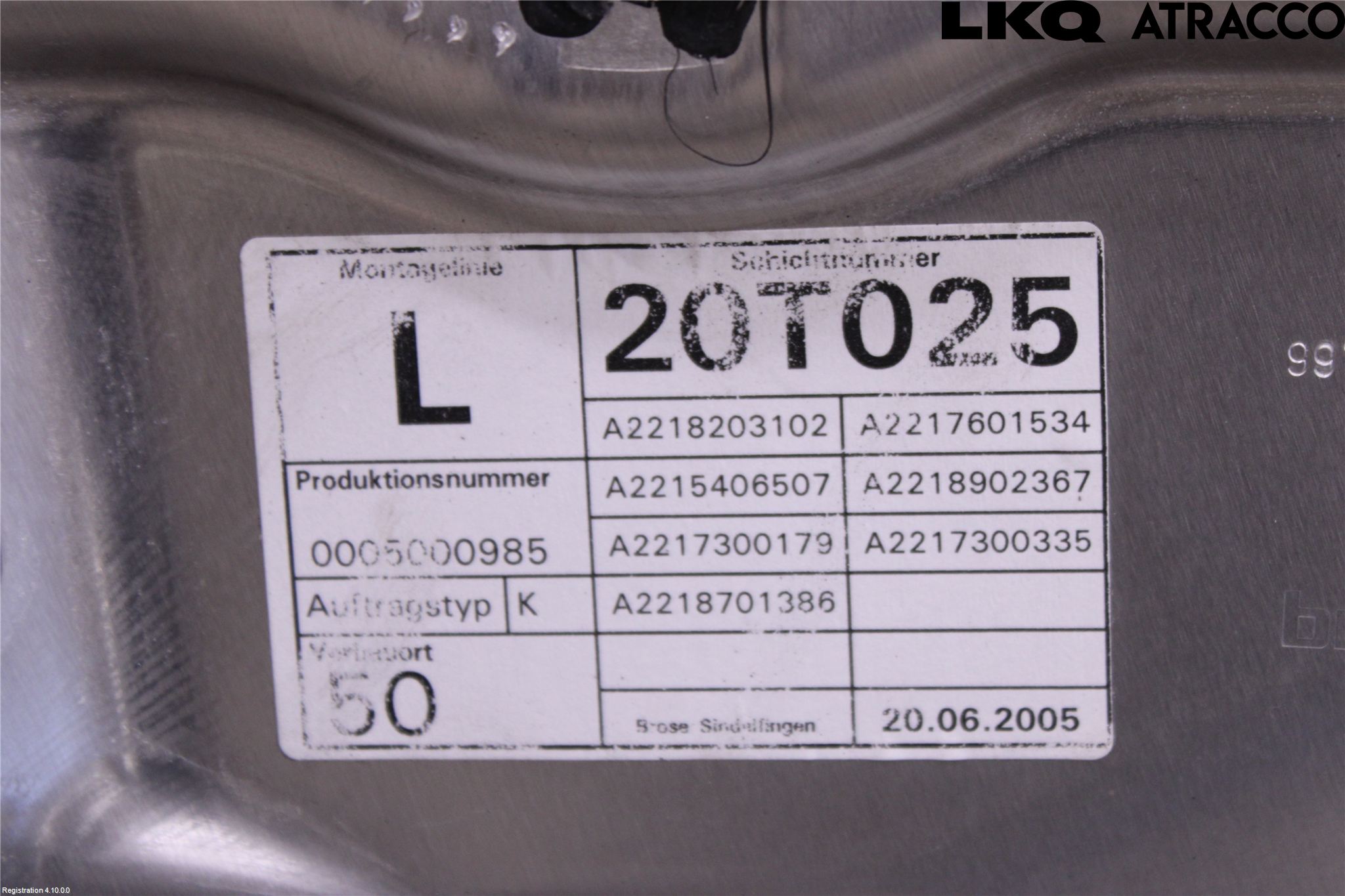 Mercedes-Benz MB S-KLASS (W221) 05-13 Fönsterhiss El Kompl