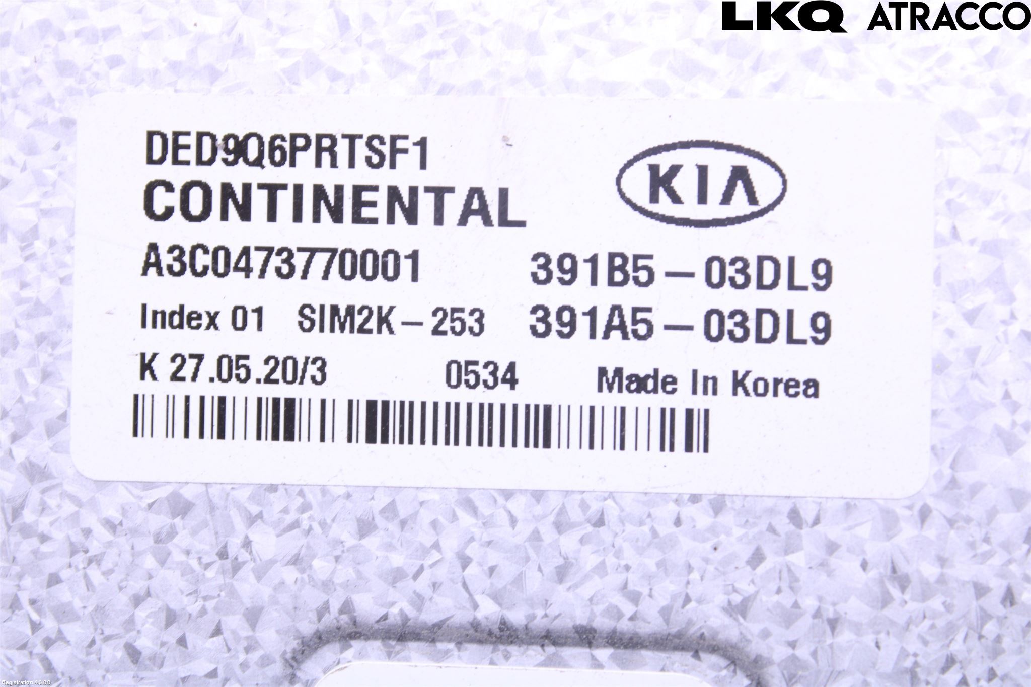 Kia NIRO (DE) 17-22 Styrenhet Insprut Bensin
