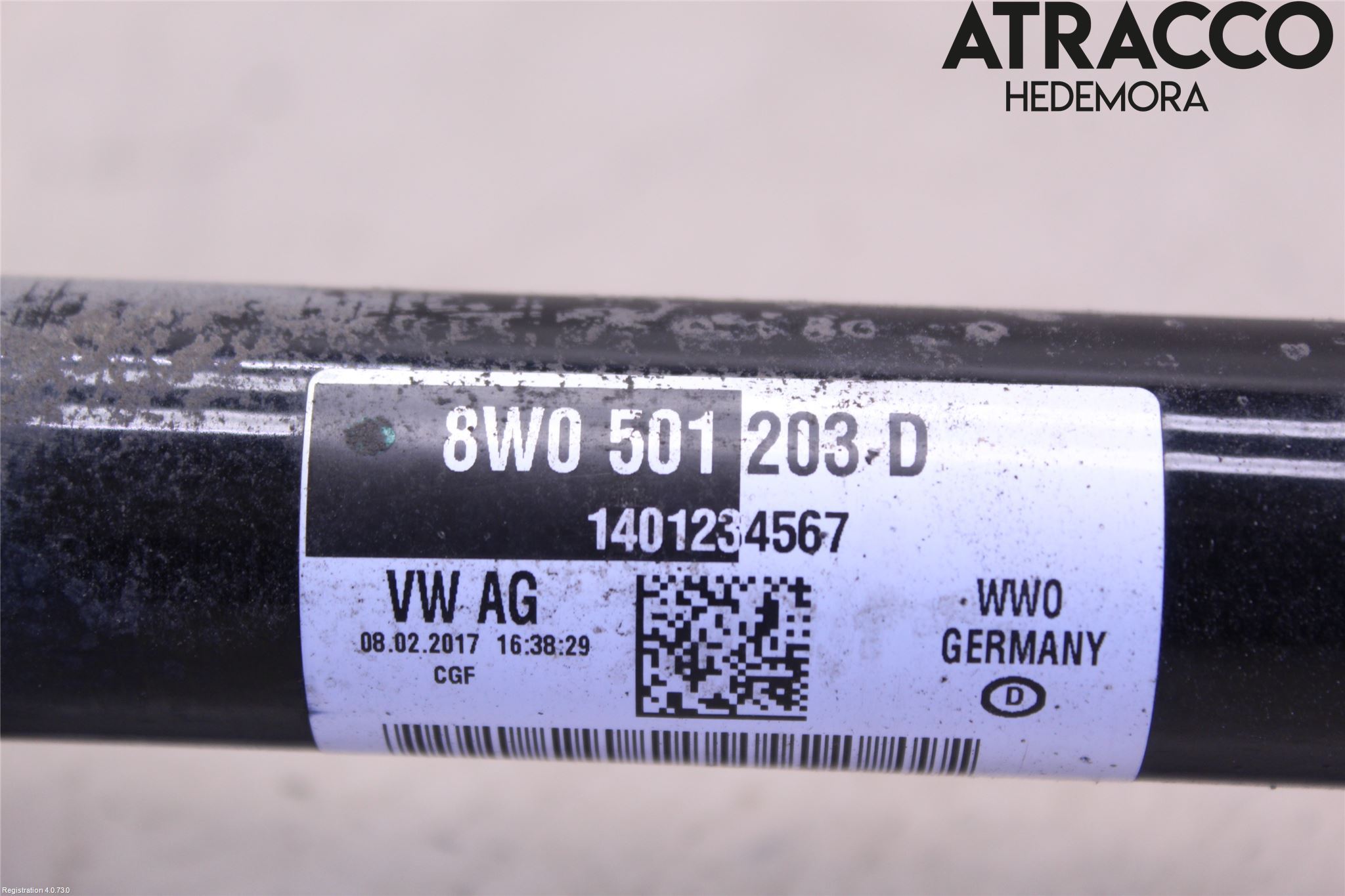 Audi A5 17- Drivaxel Bak Höger