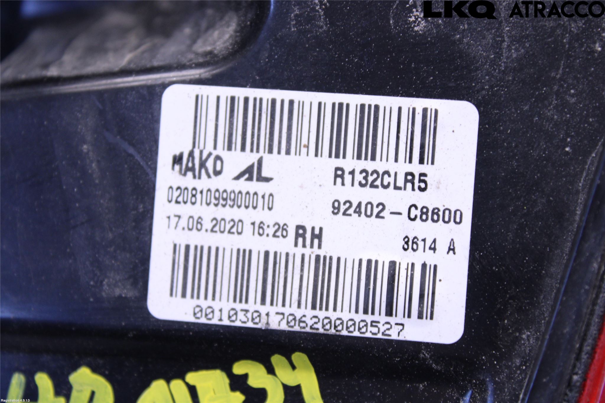 Hyundai i20 GB 15-20 Bakljus Höger