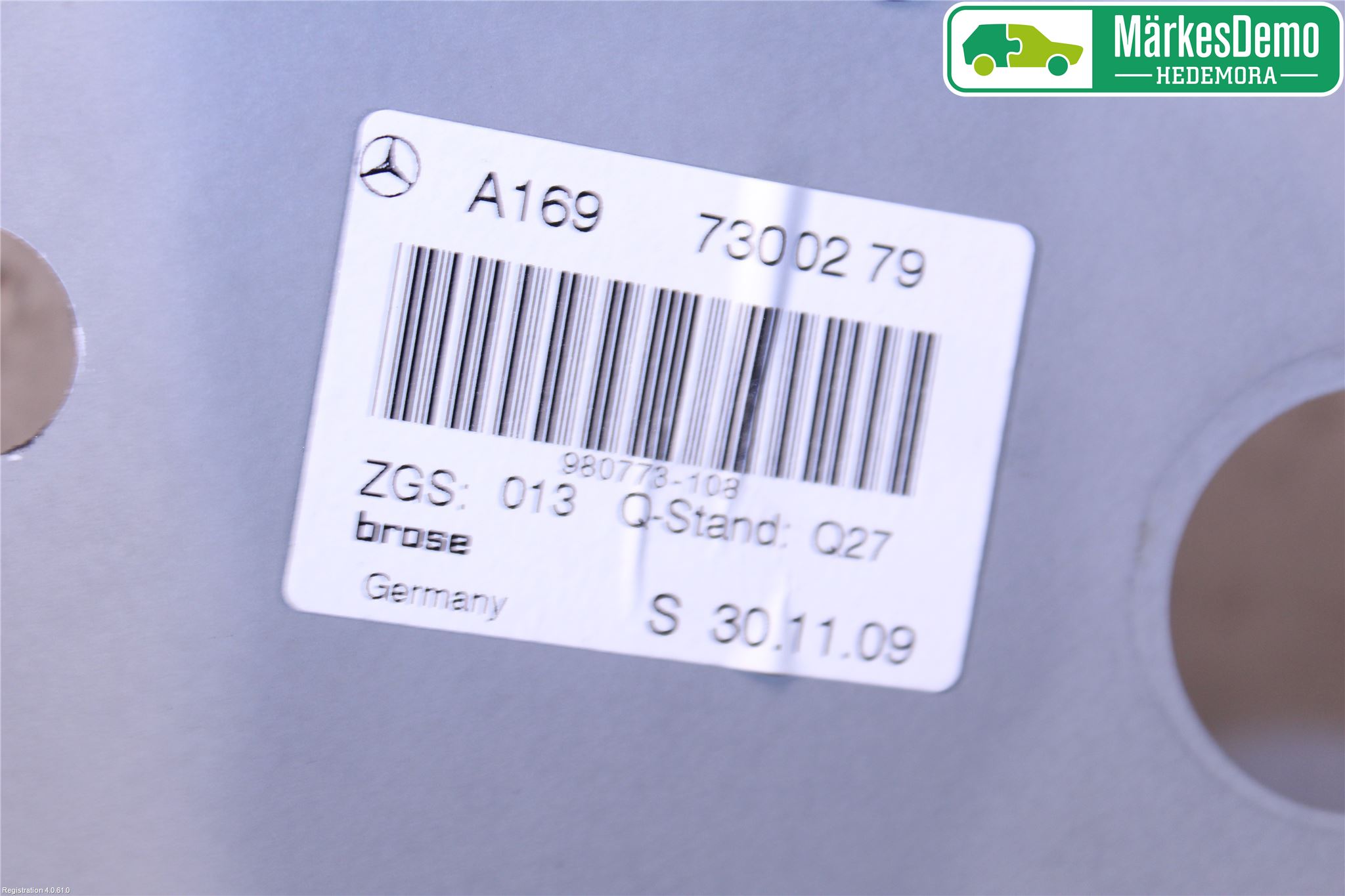 Mercedes-Benz MB A-KLASS (W169) 04-12 Fönsterhissats Manuell