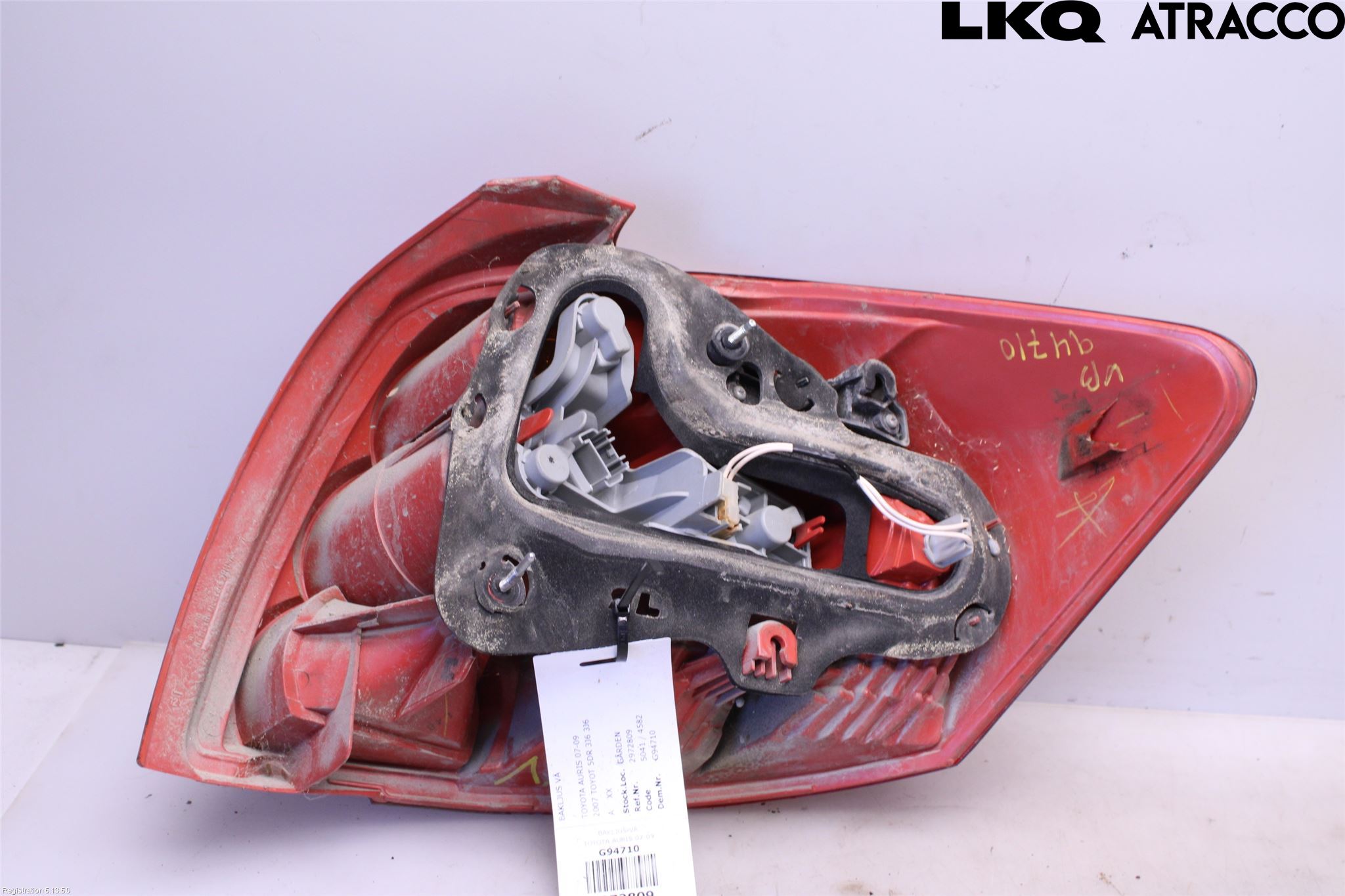 Toyota AURIS 07-09 Bakljus Vänster