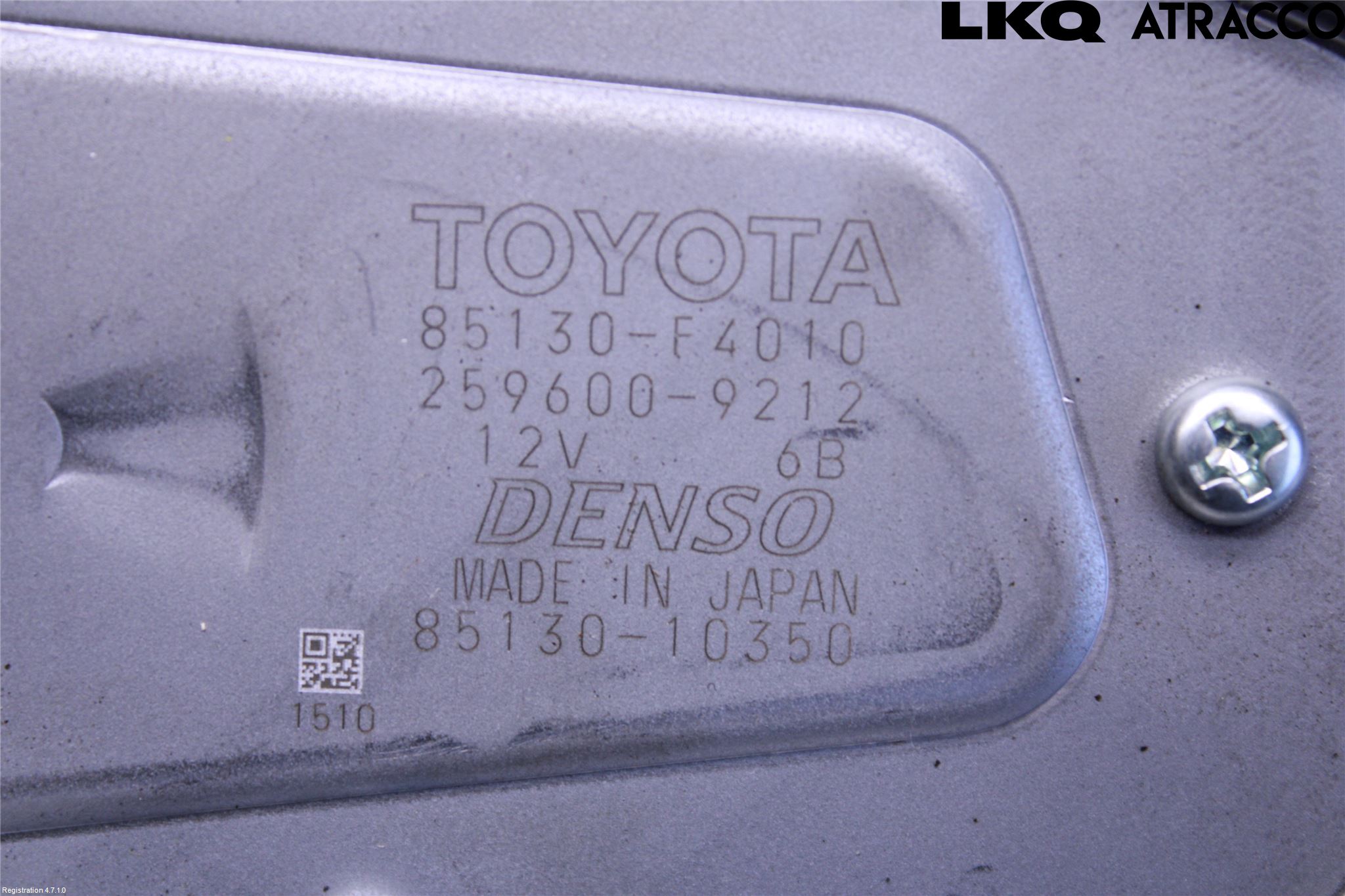 Toyota C-HR 16-23 Torkarmotor Baklucka