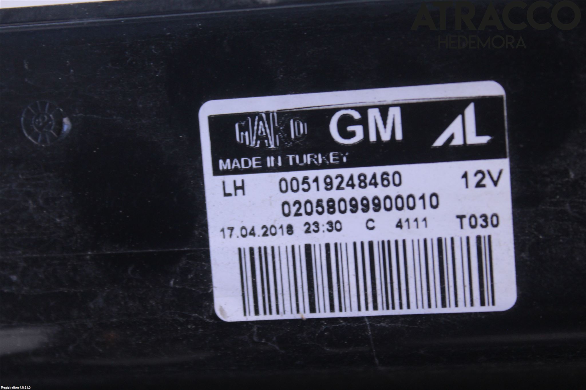 Opel COMBO D 12-18 Bakljus Vänster