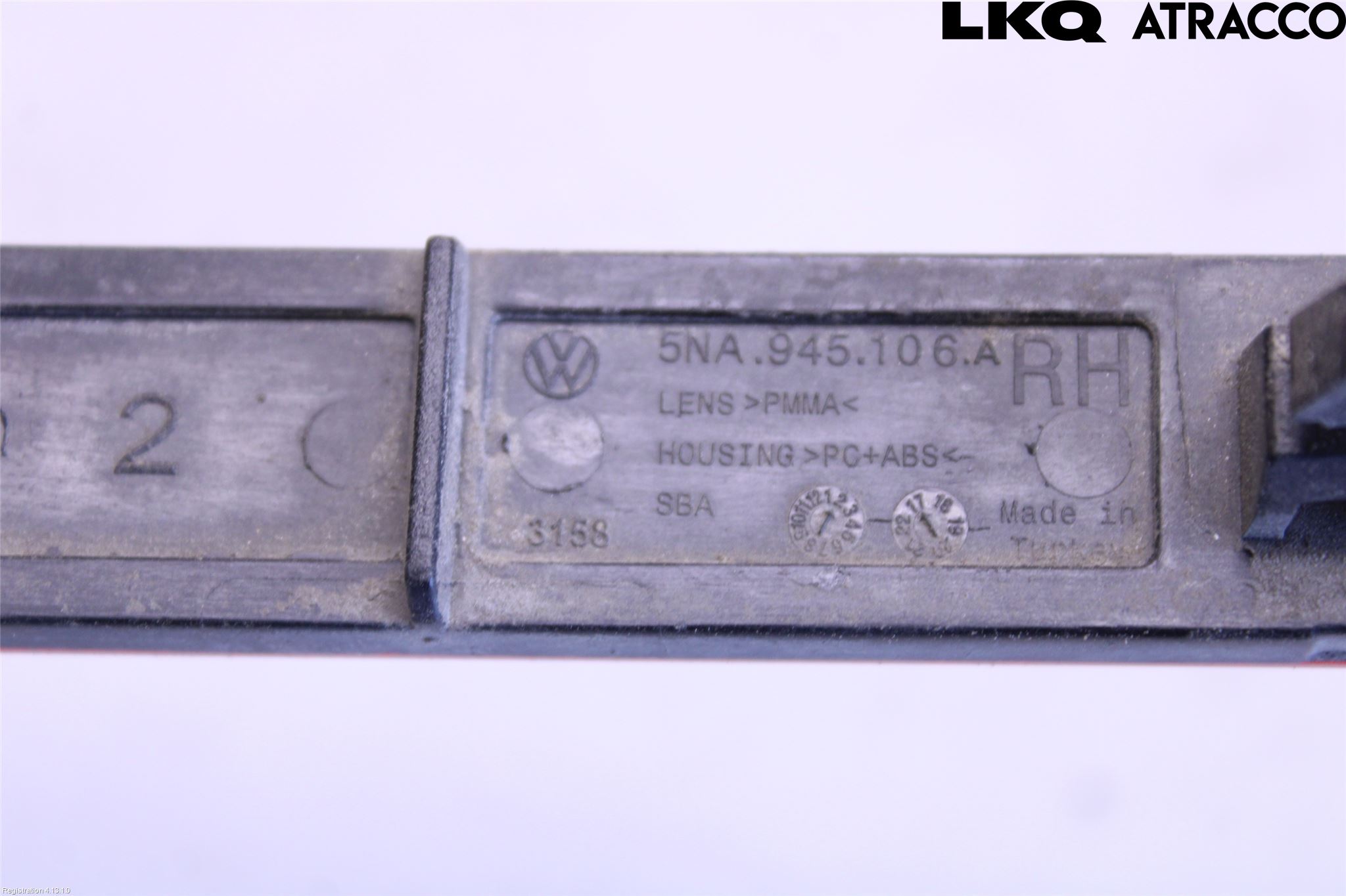 Volkswagen VW TIGUAN 16-24 Dimljus/Reflex Bak
