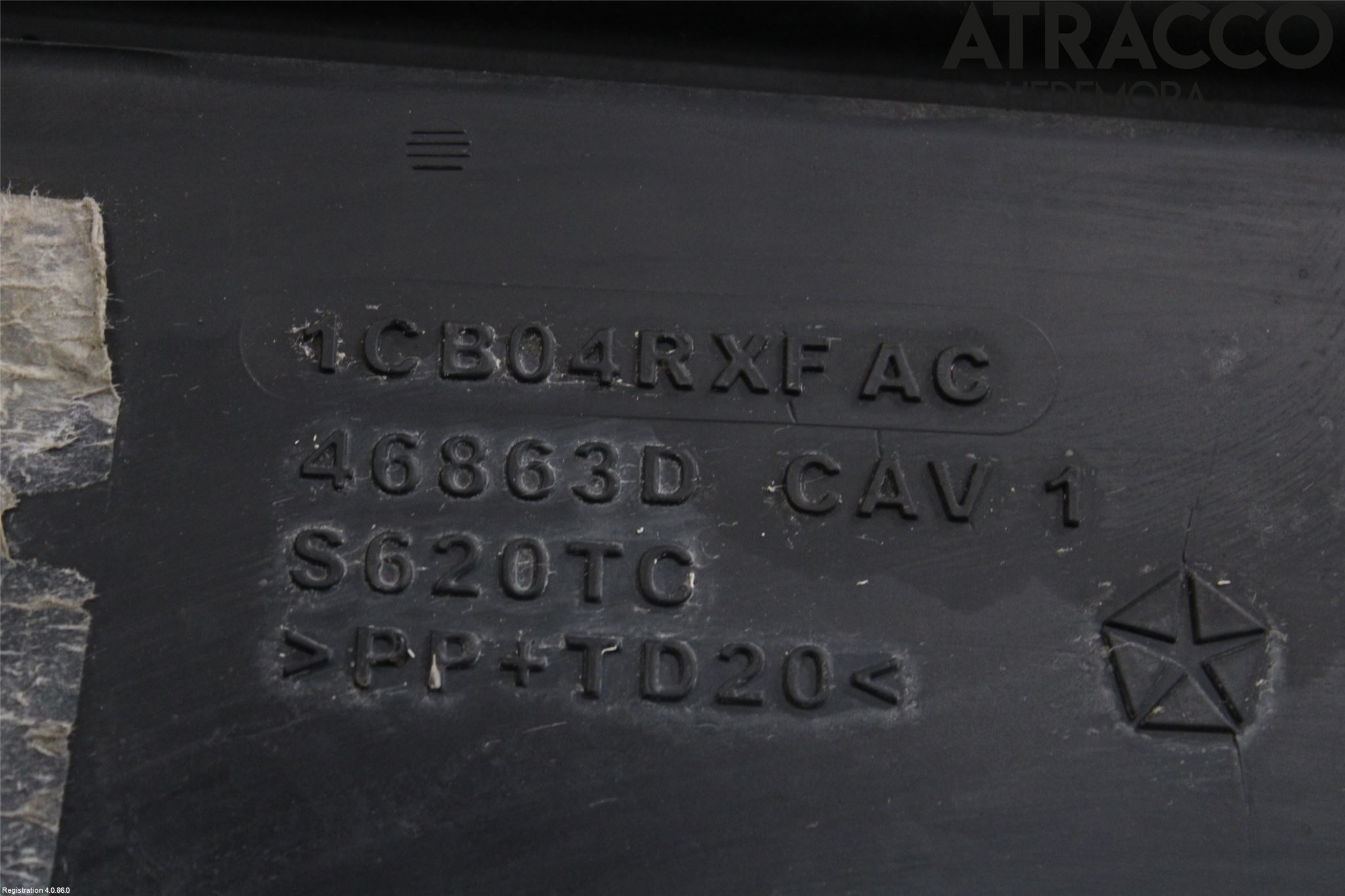 Jeep WRANGLER Stötfångardel Fram Mitt