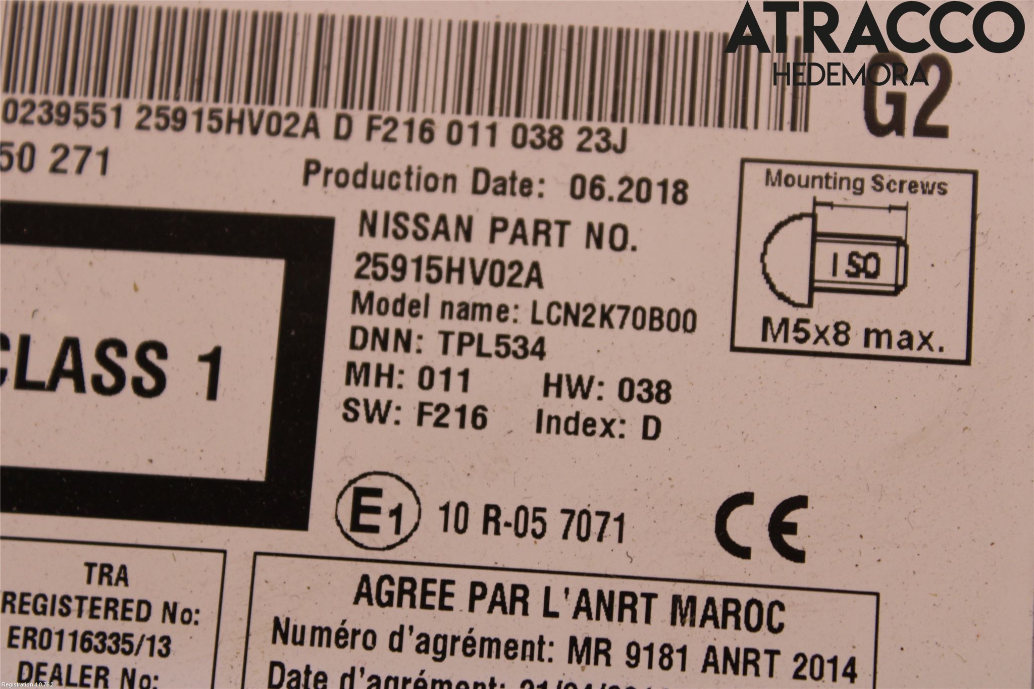 Nissan QASHQAI 17-21 Cd Radio - Multimediapanel