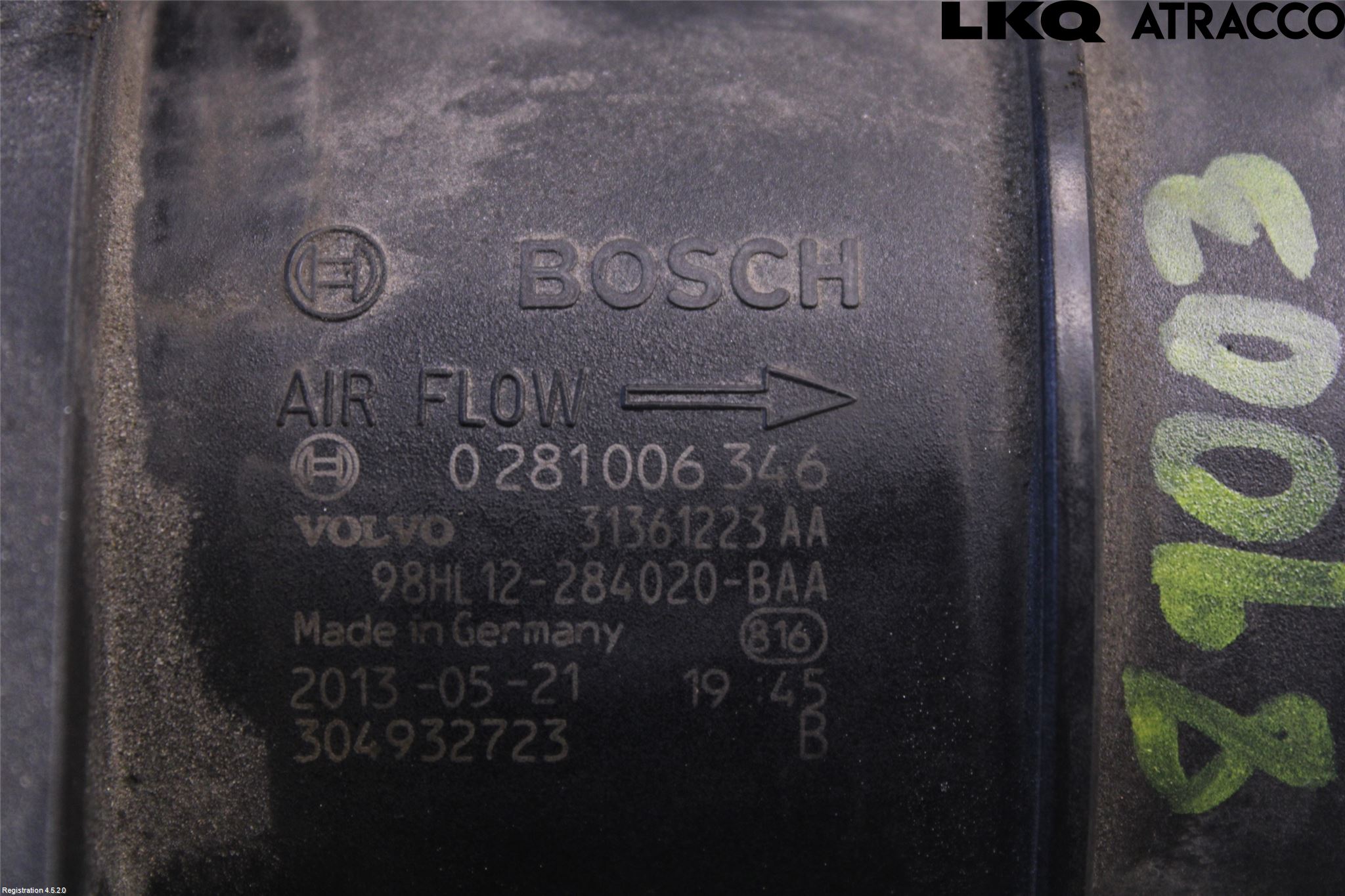 Volvo S80 07-13 Injluftmassamätare