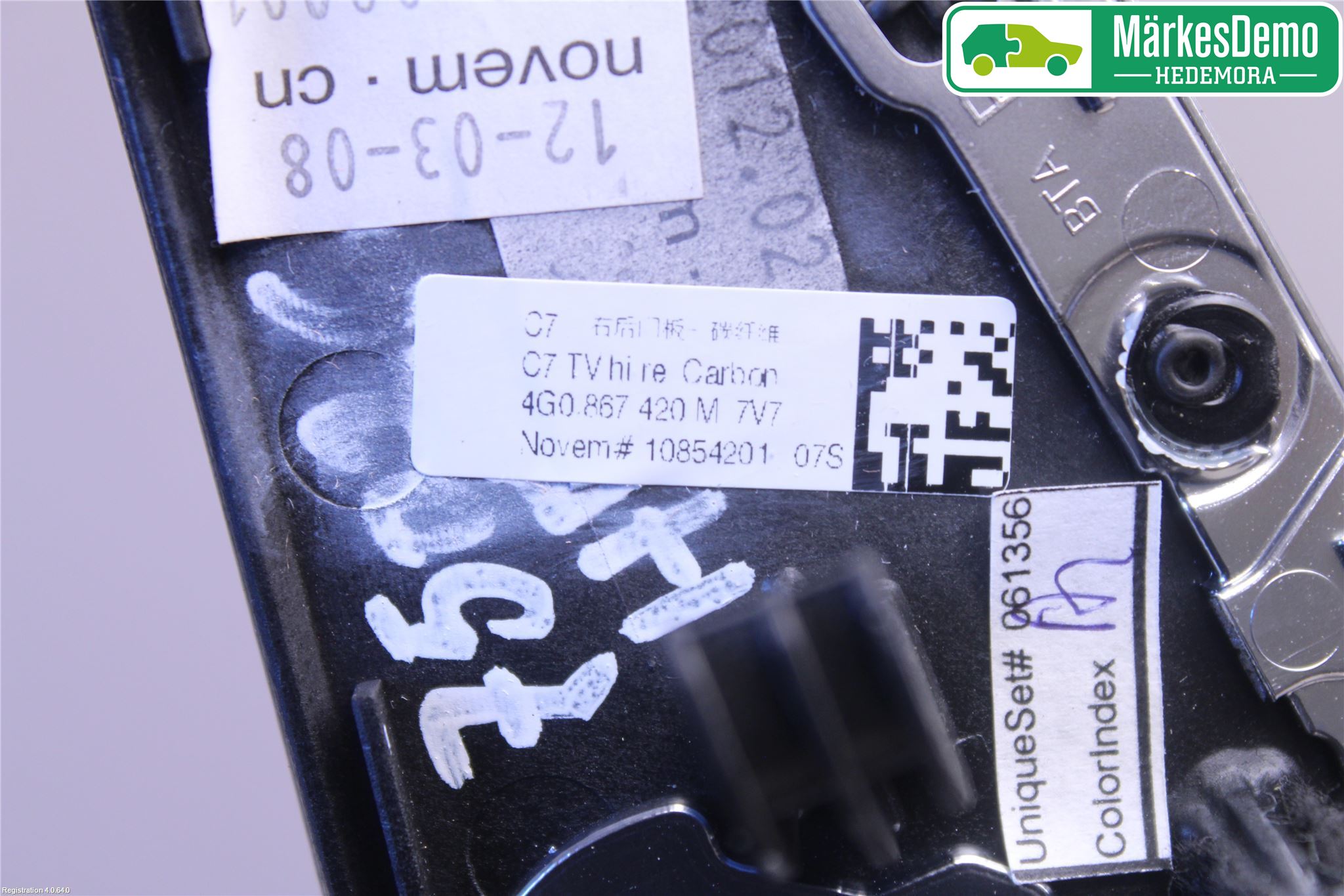 Audi A6/S6 4G 11-18 Dörrklädsel Inlägg-List Hö