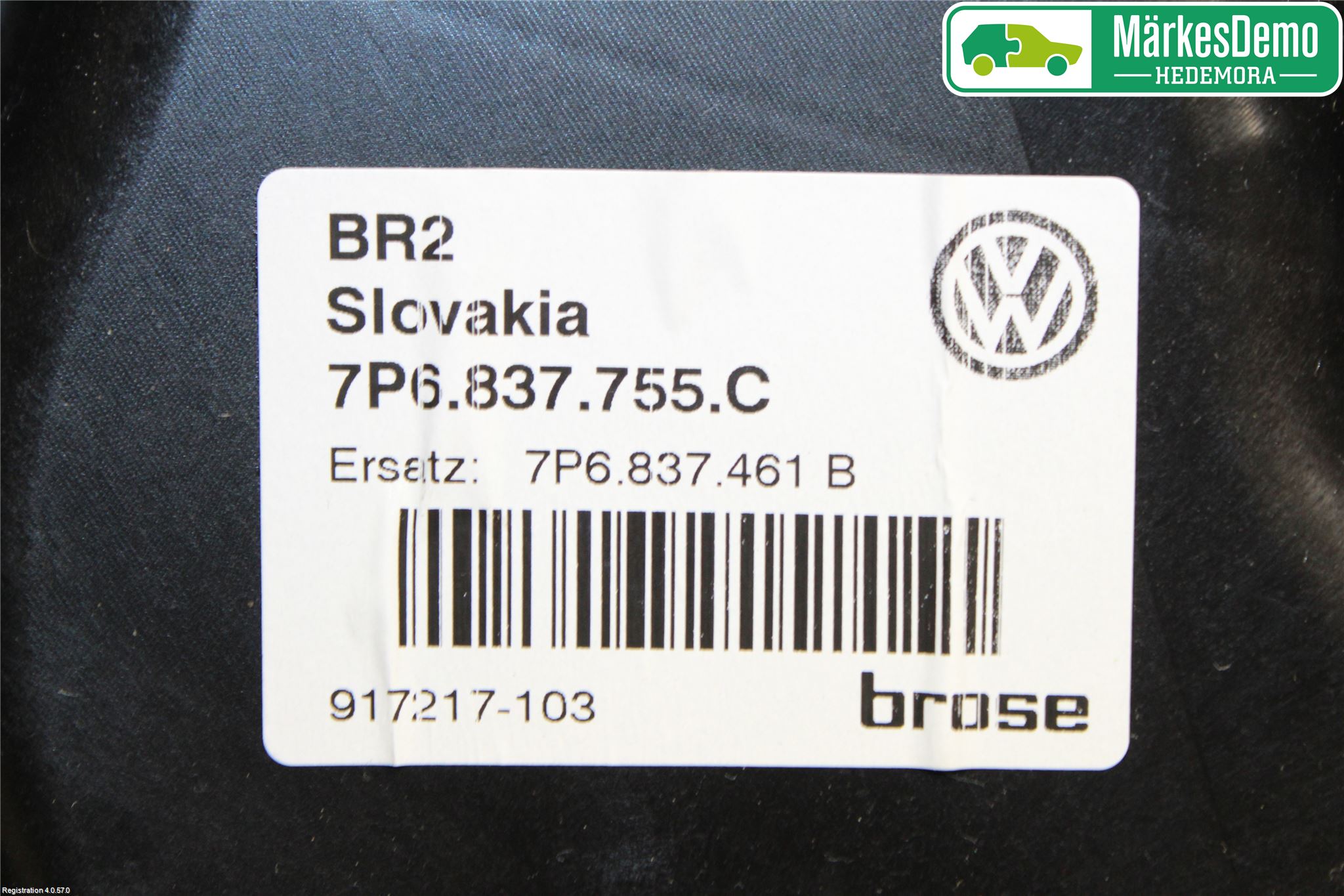 Volkswagen VW TOUAREG 7P 11-18 Fönsterhiss El Kompl