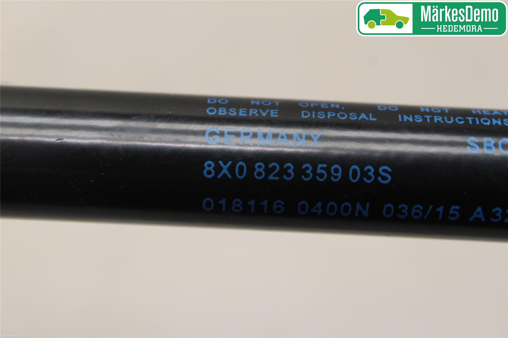 Audi A1/S1 11-18 Gasfjäder Motorhuv