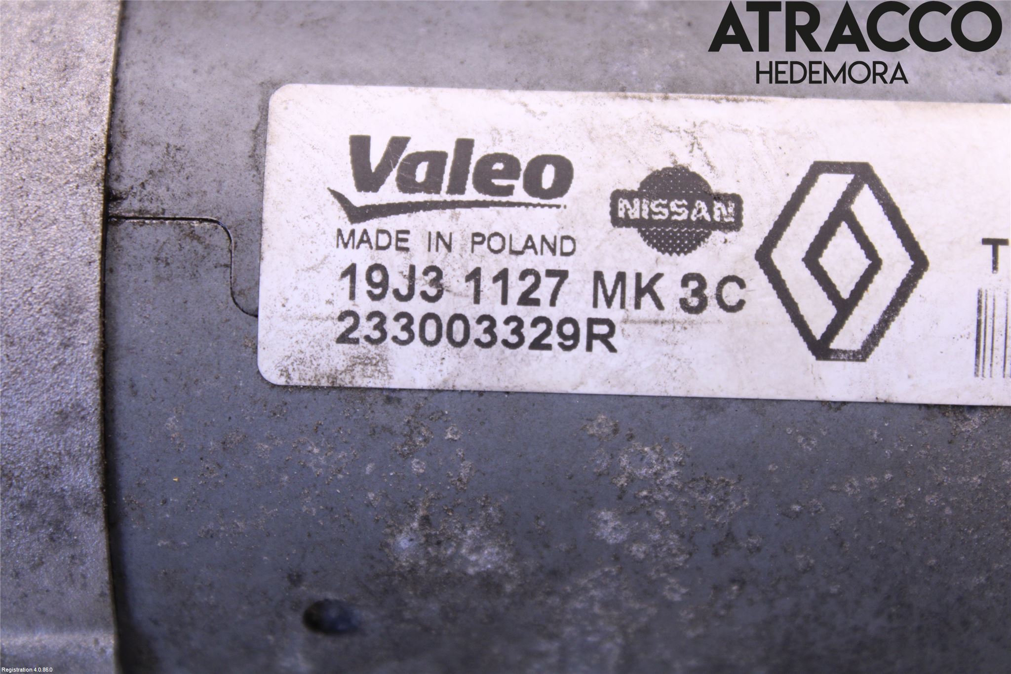 Dacia DUSTER 10-17 Startmotor Diesel