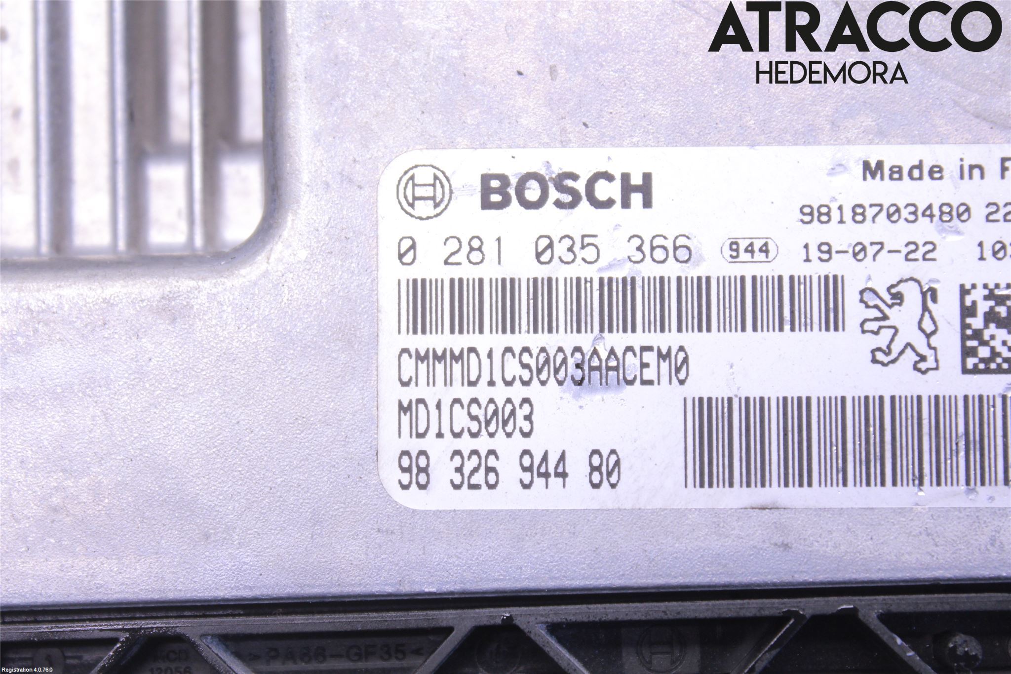 Citroen BERLINGO/E-BERLINGO 19- Styrenhet Inspump Diesel