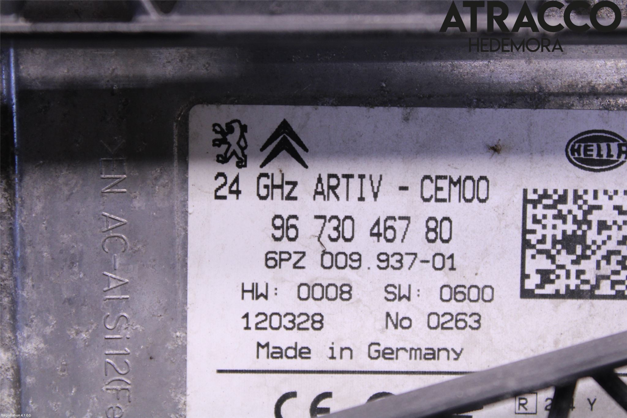 Peugeot 5008 10-16 Sensor Adaptiv Farthållare