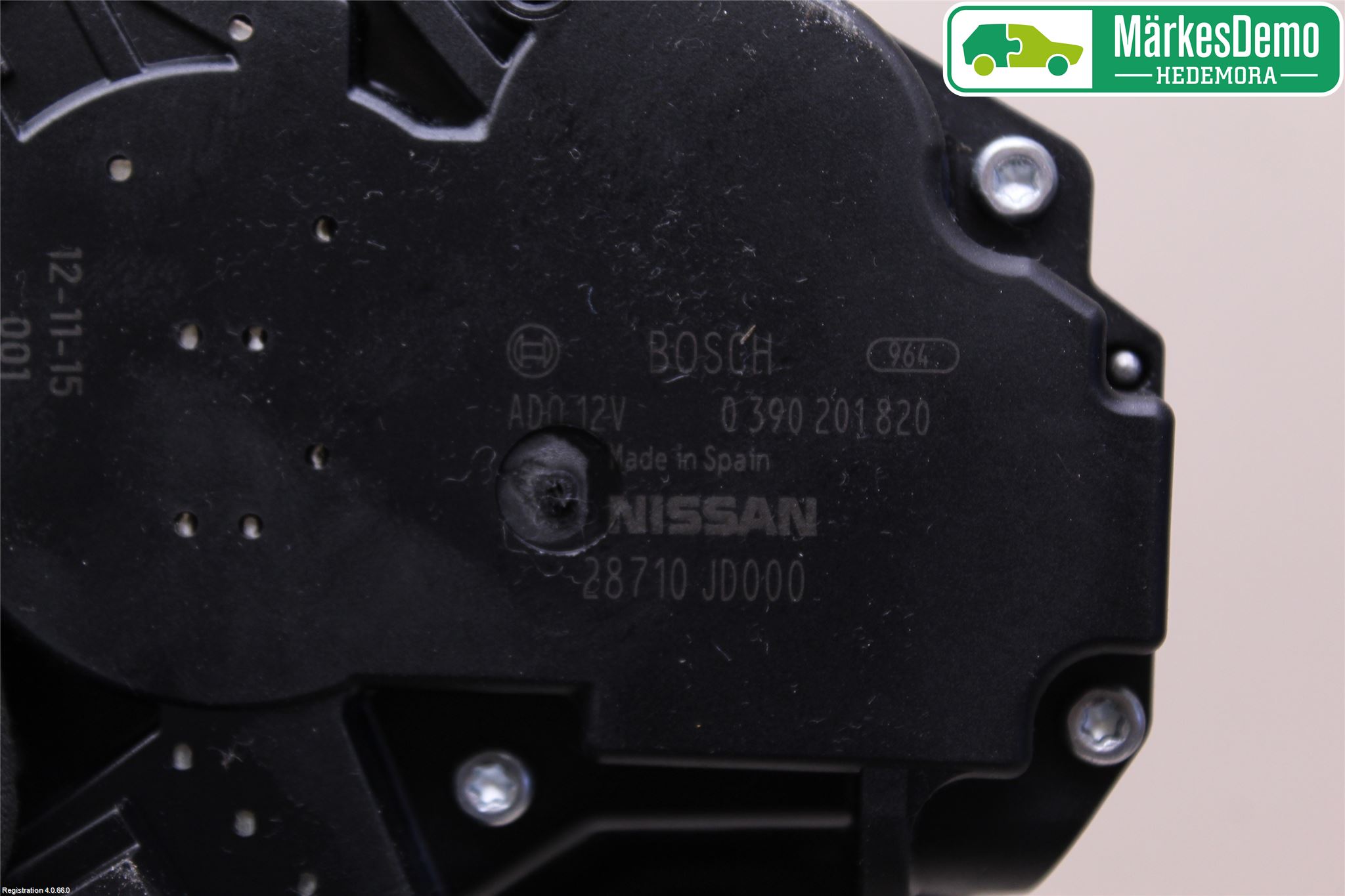Nissan QASHQAI 10-14 Torkarmotor Baklucka