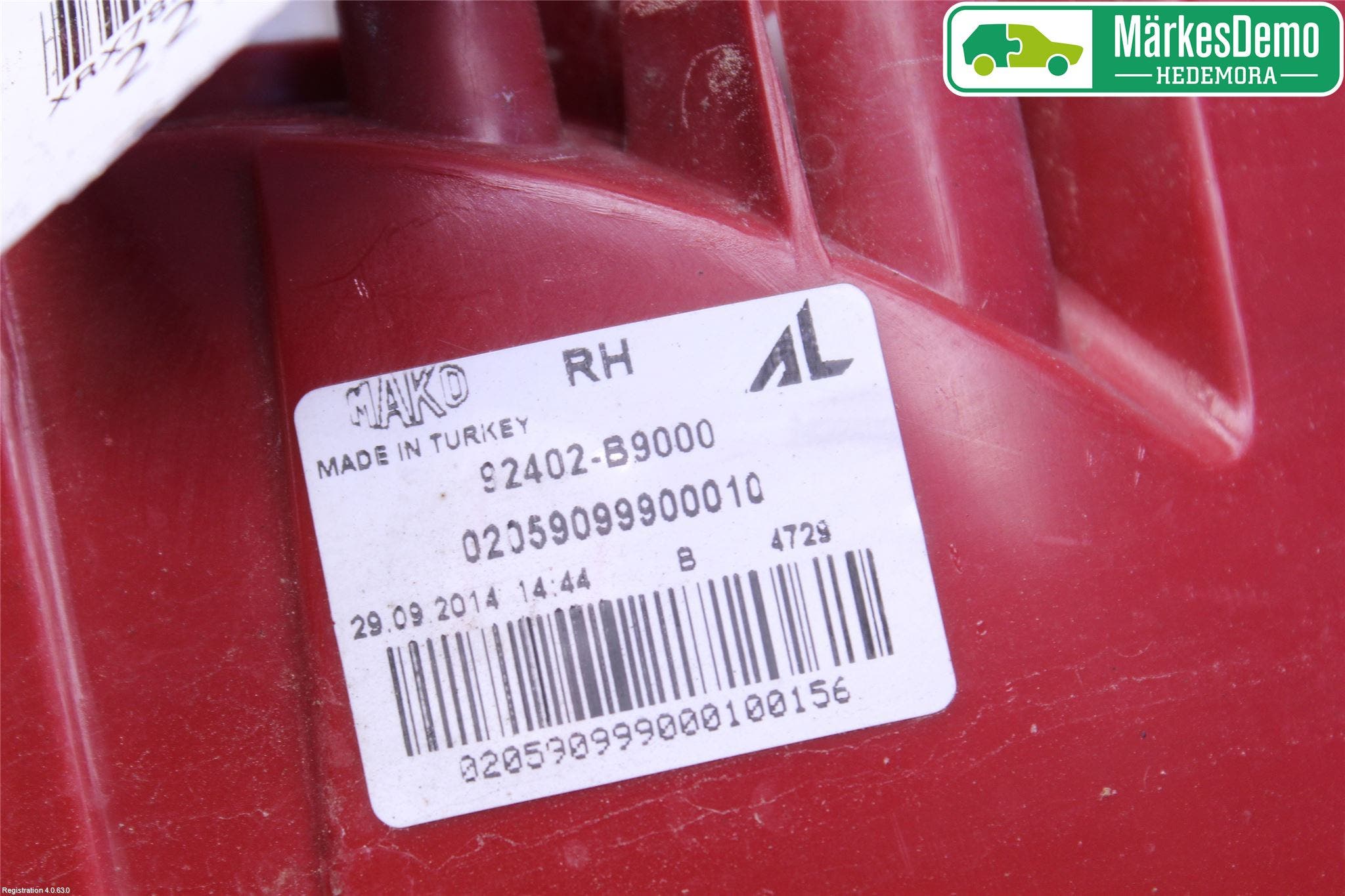 Hyundai i10 BA 14-16 Bakljus Höger