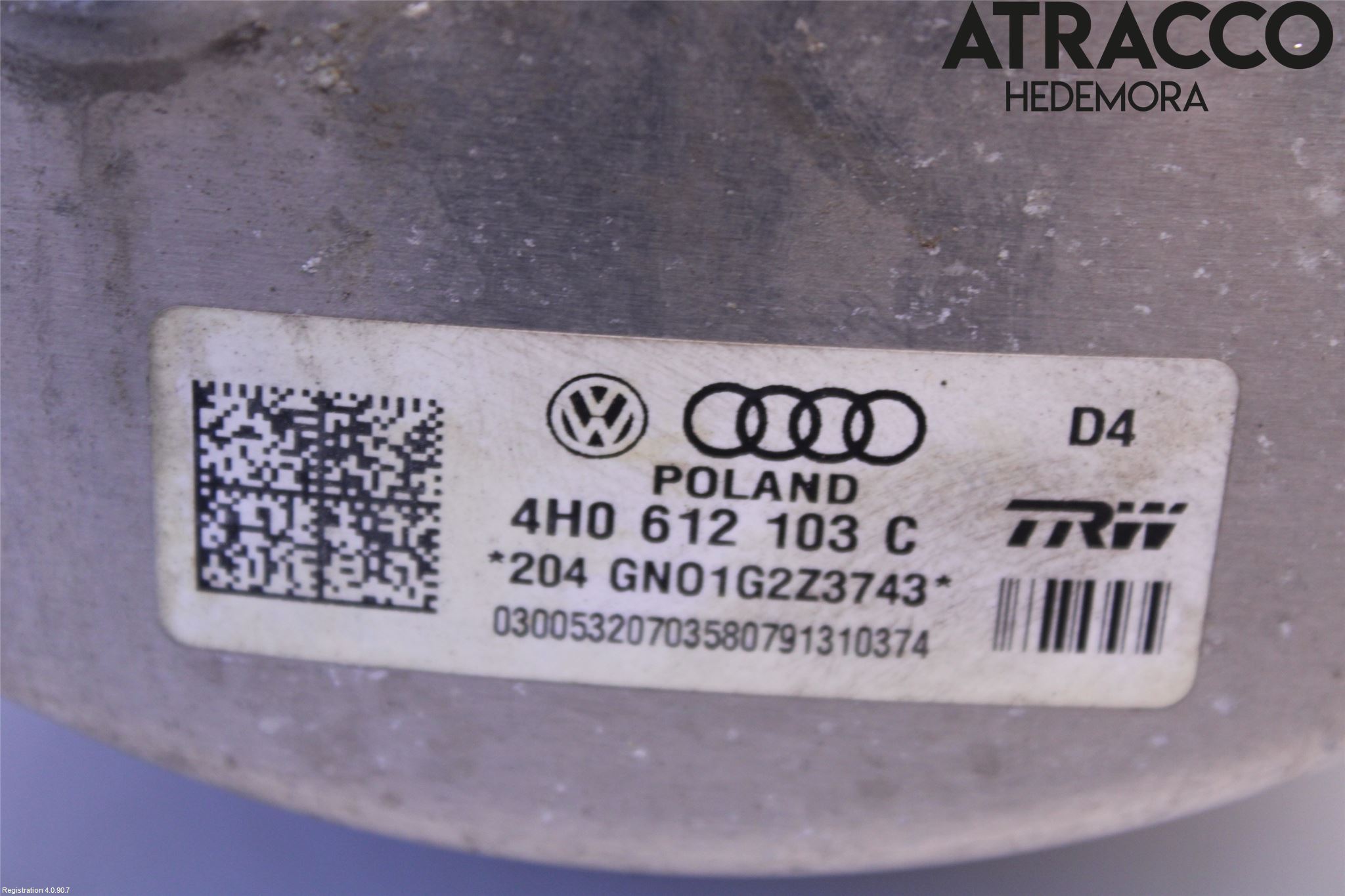 Audi A8/S8 4H 10-17 Bromsservo