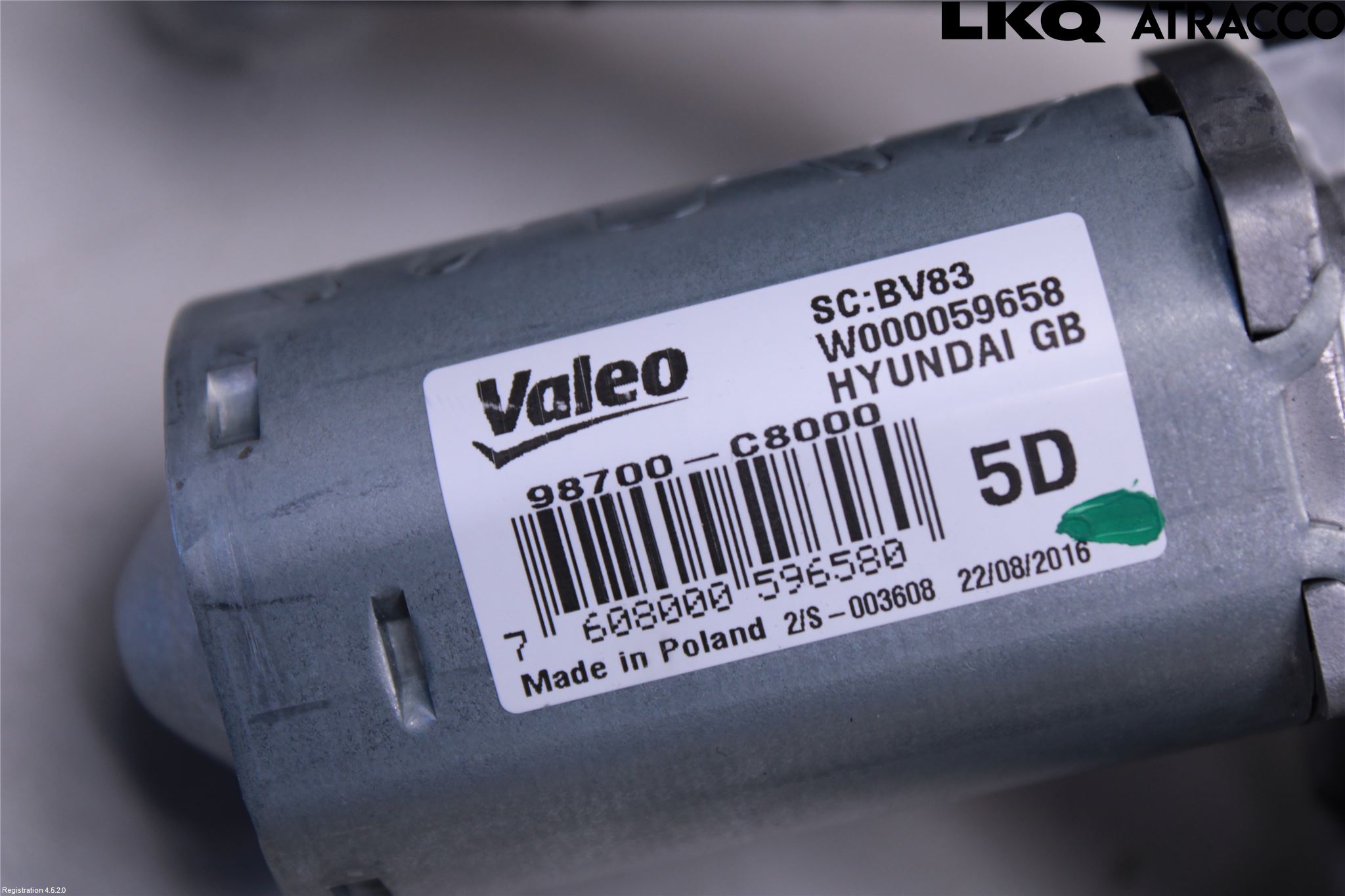 Hyundai i20 GB 15-20 Torkarmotor Baklucka