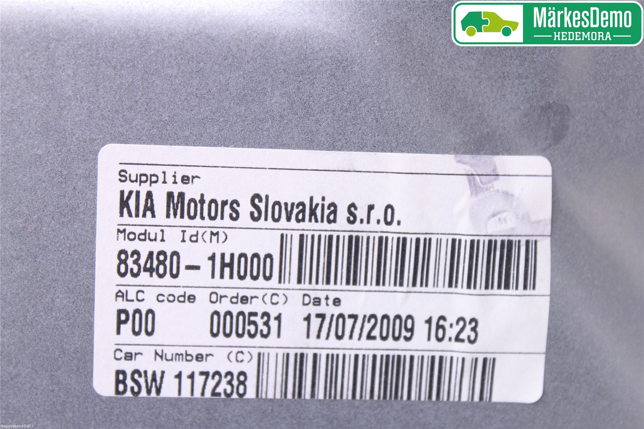 Kia CEED 06-12 Fönsterhissmekanism