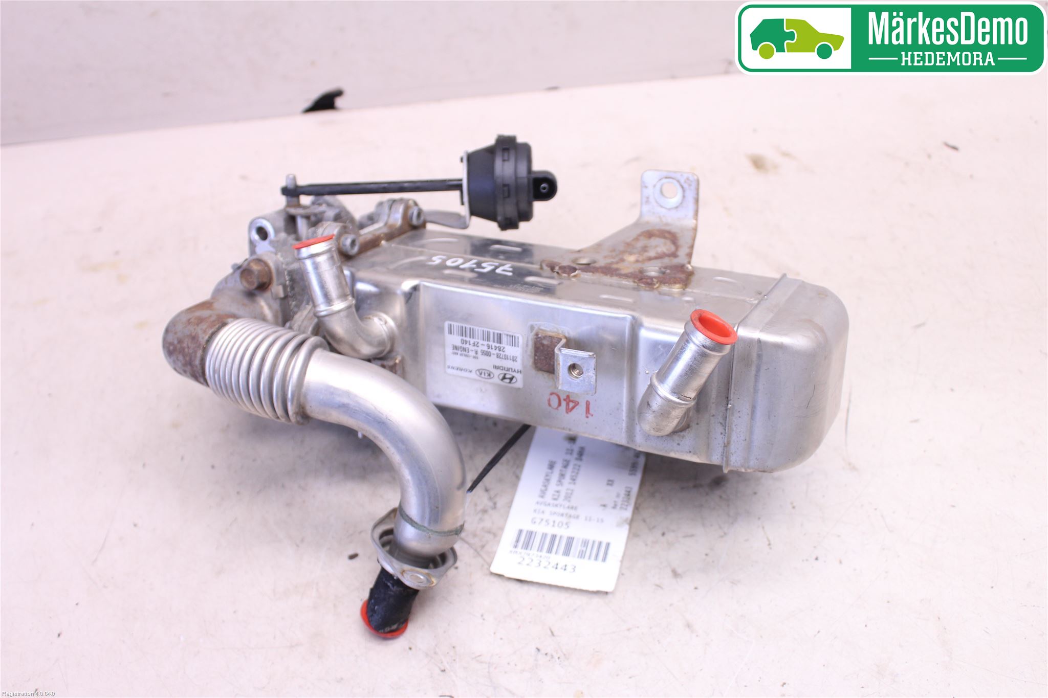 Kia SPORTAGE (SL) 11-15 Avgaskylare