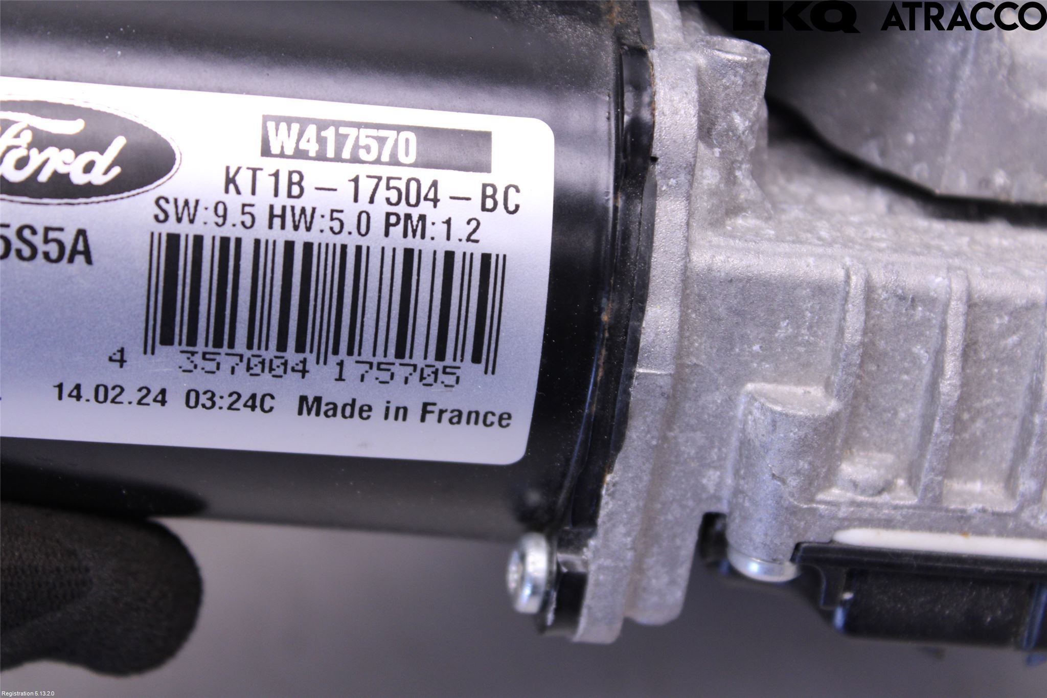 Ford TRANSIT/TOURNEO CONNECT 13-22 Torkarmotor Vindruta