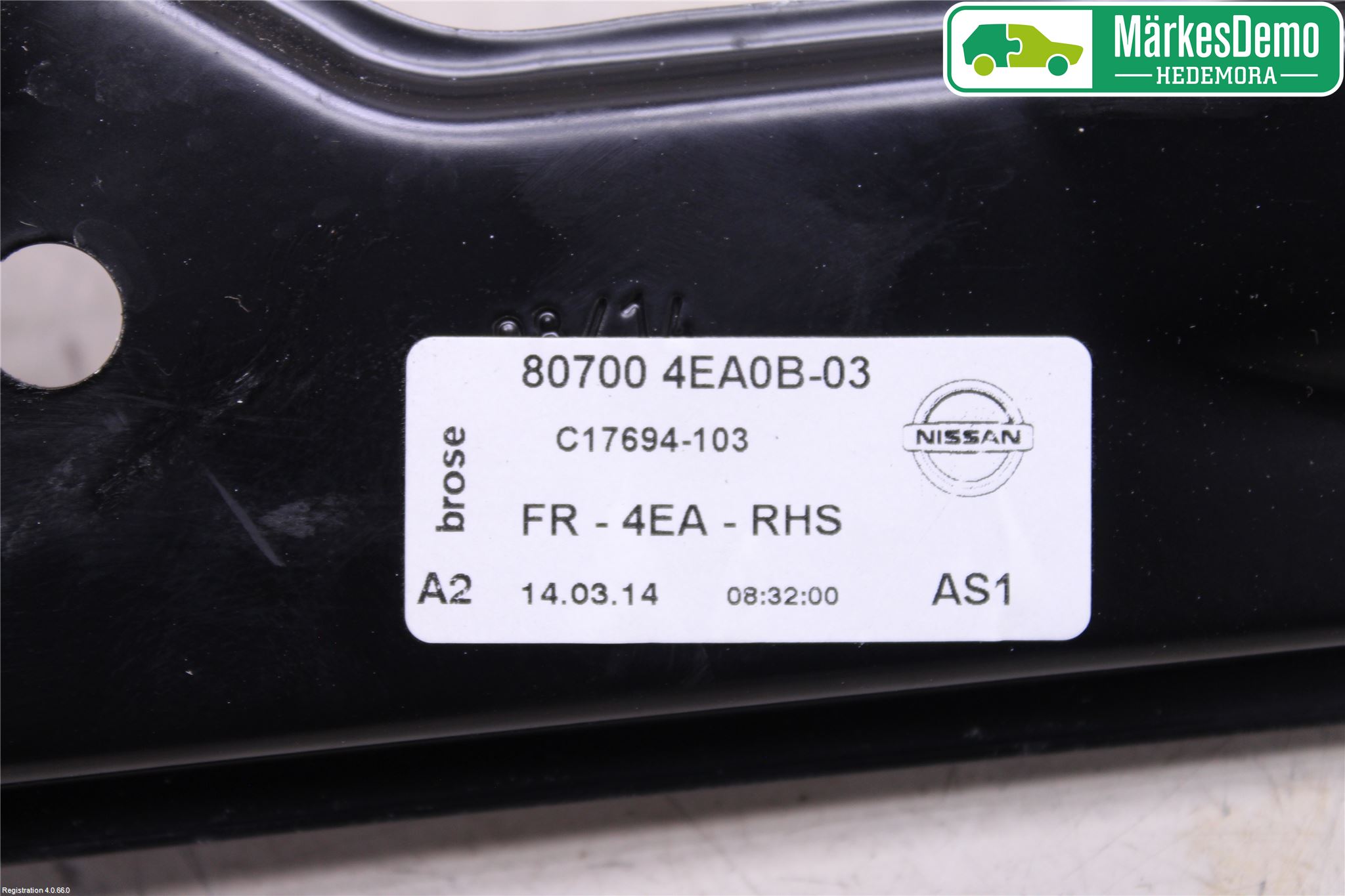 Nissan QASHQAI 14-17 Fönsterhiss El Kompl