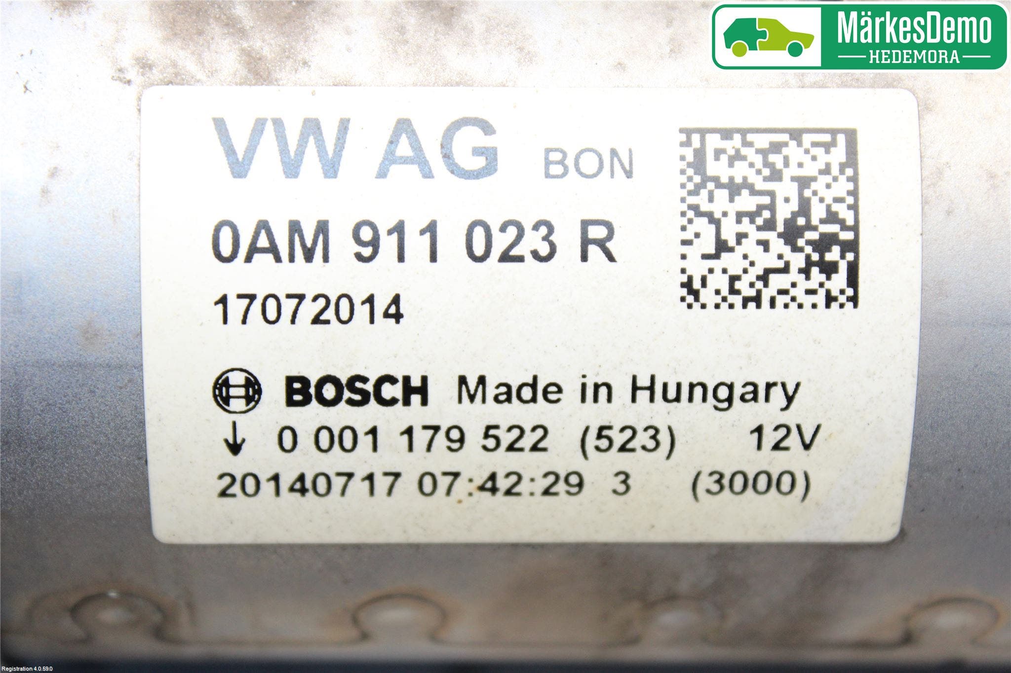 Volkswagen VW GOLF / E-GOLF VII 13-20 Startmotor