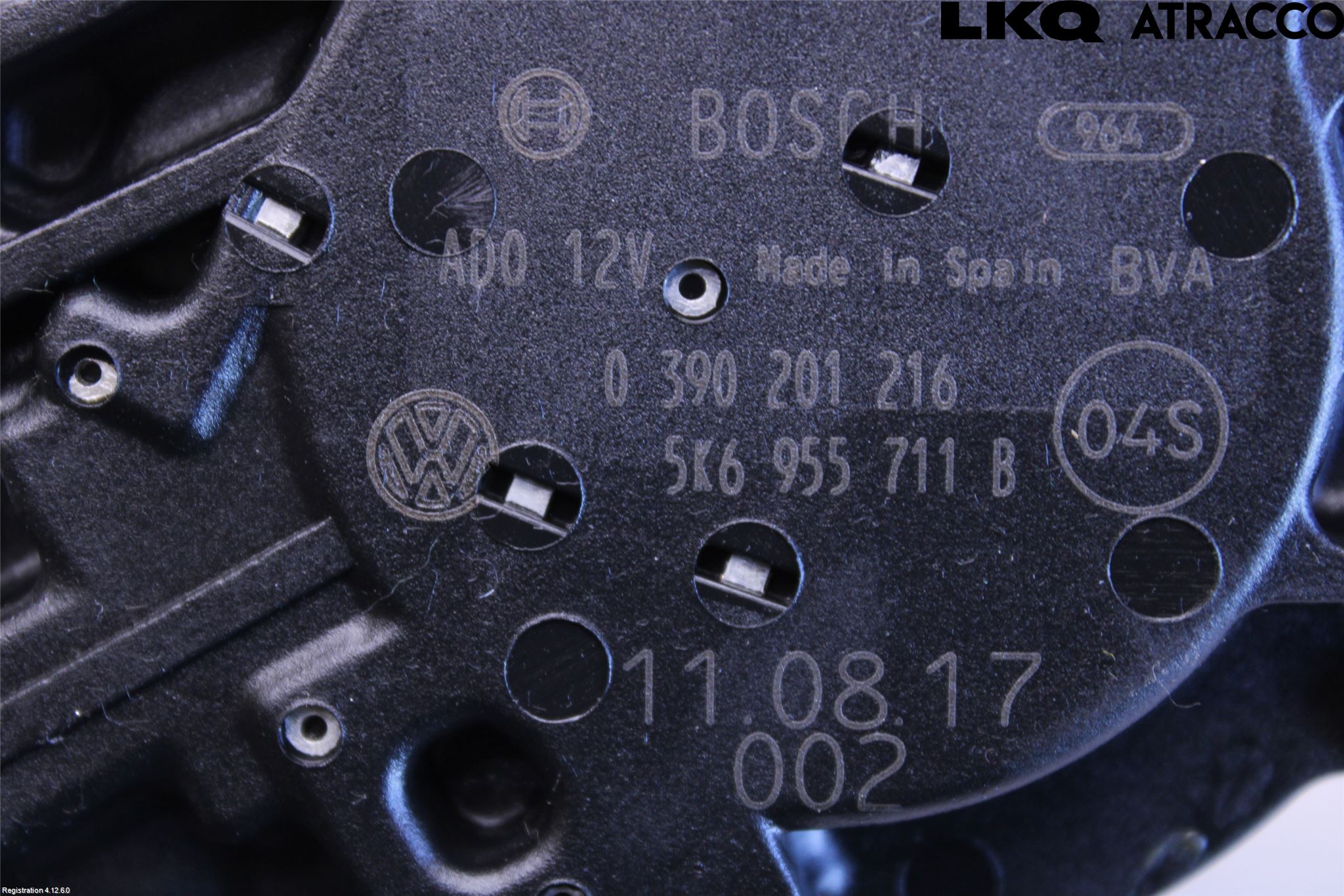 Volkswagen VW GOLF VI 09-13 Torkarmotor Baklucka