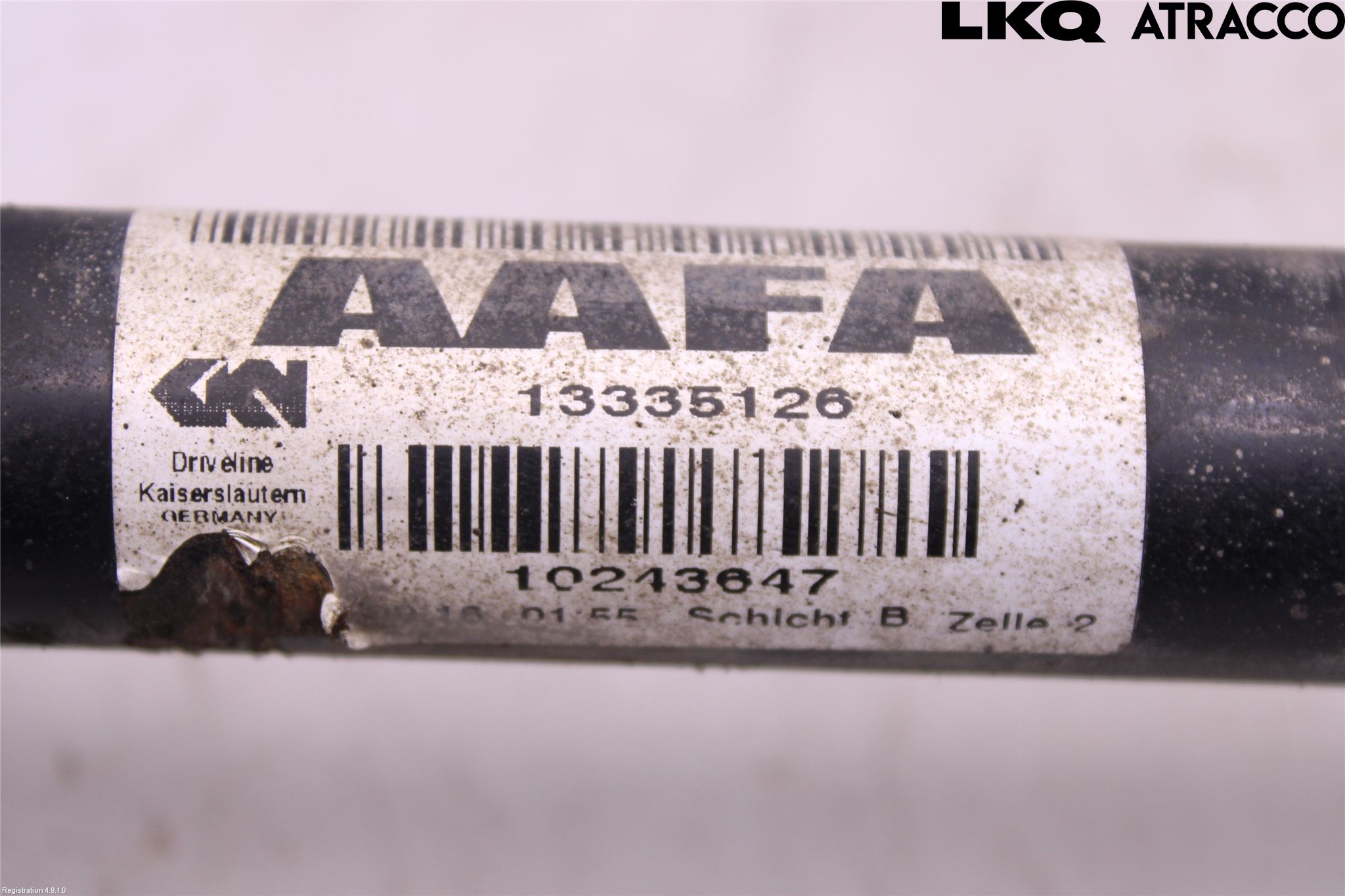 Opel ZAFIRA C 12-19 Drivaxel Fram Vänster