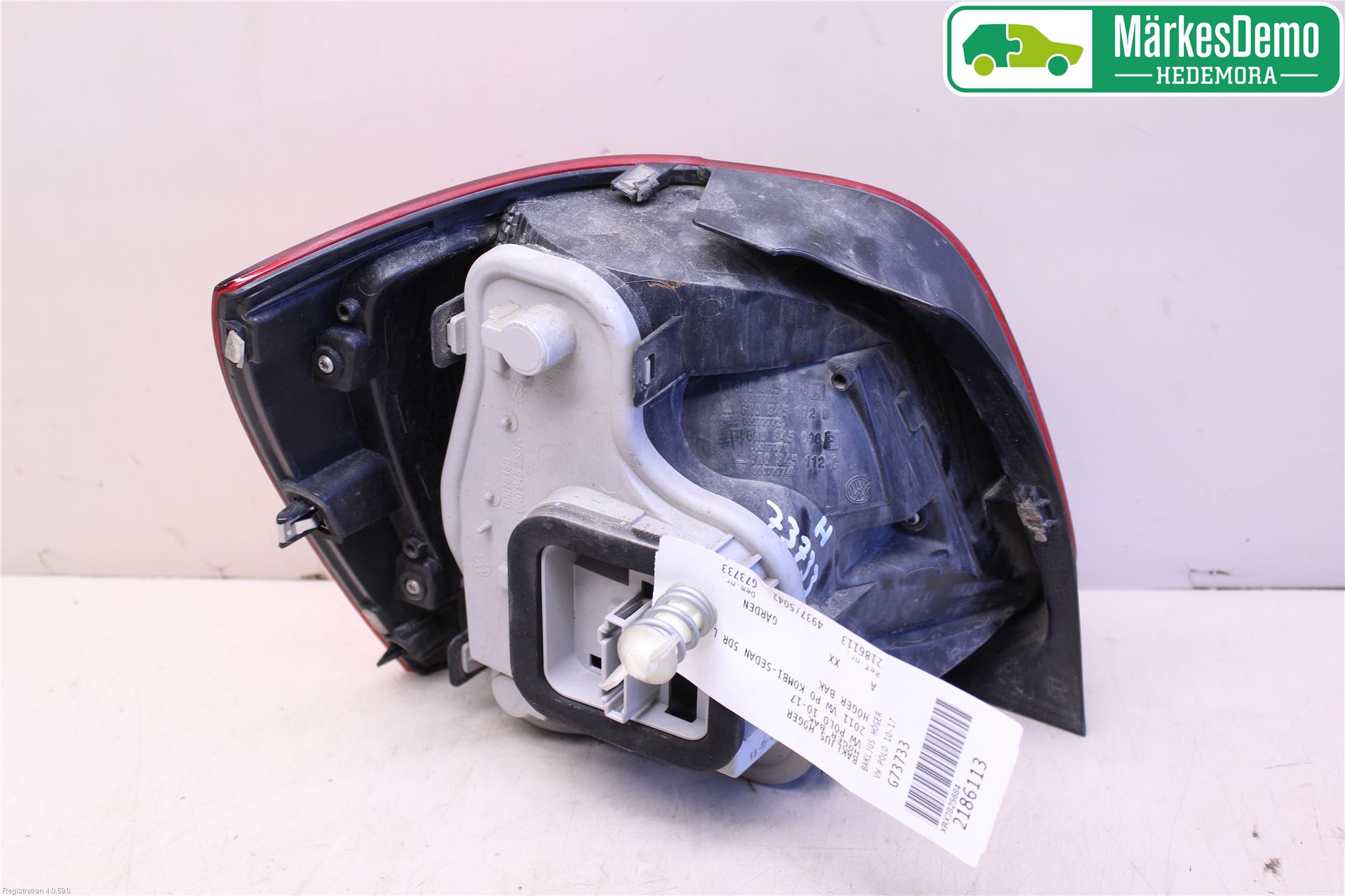 Volkswagen VW POLO 10-17 Bakljus Höger