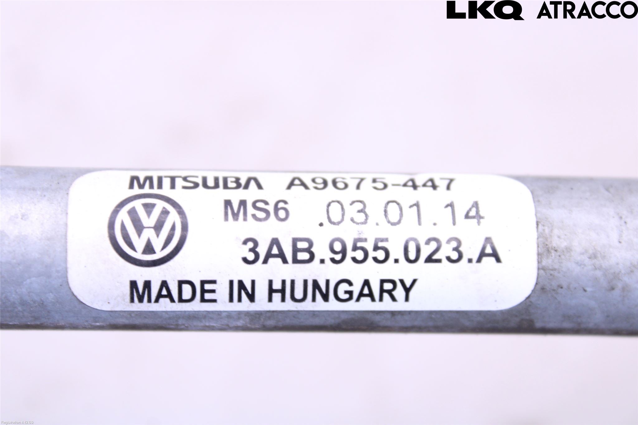 Volkswagen VW PASSAT 11-14 Torkarmotor Vindruta