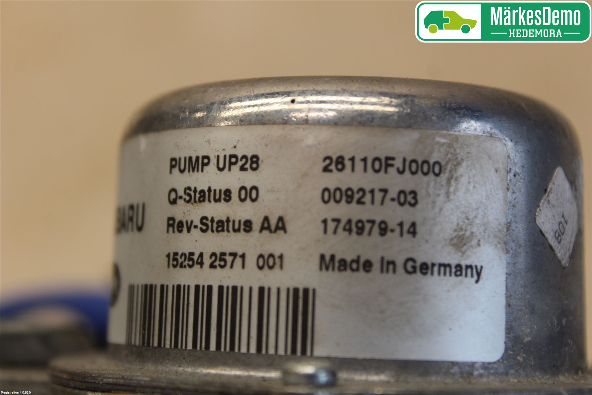 Subaru LEVORG 14-20 Vakuumpump