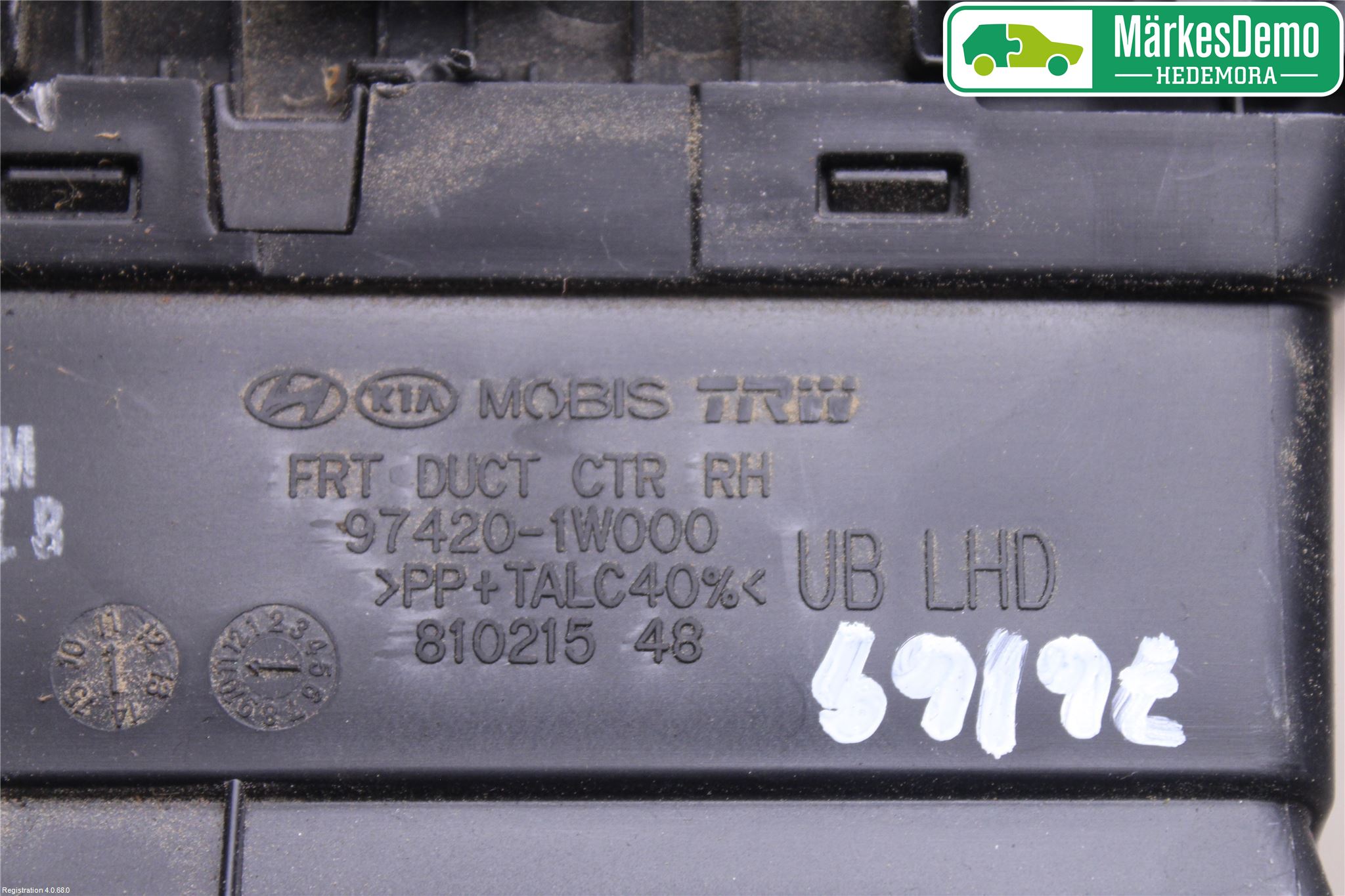 Kia RIO 12-16 Defrosterkanal-Munstycke