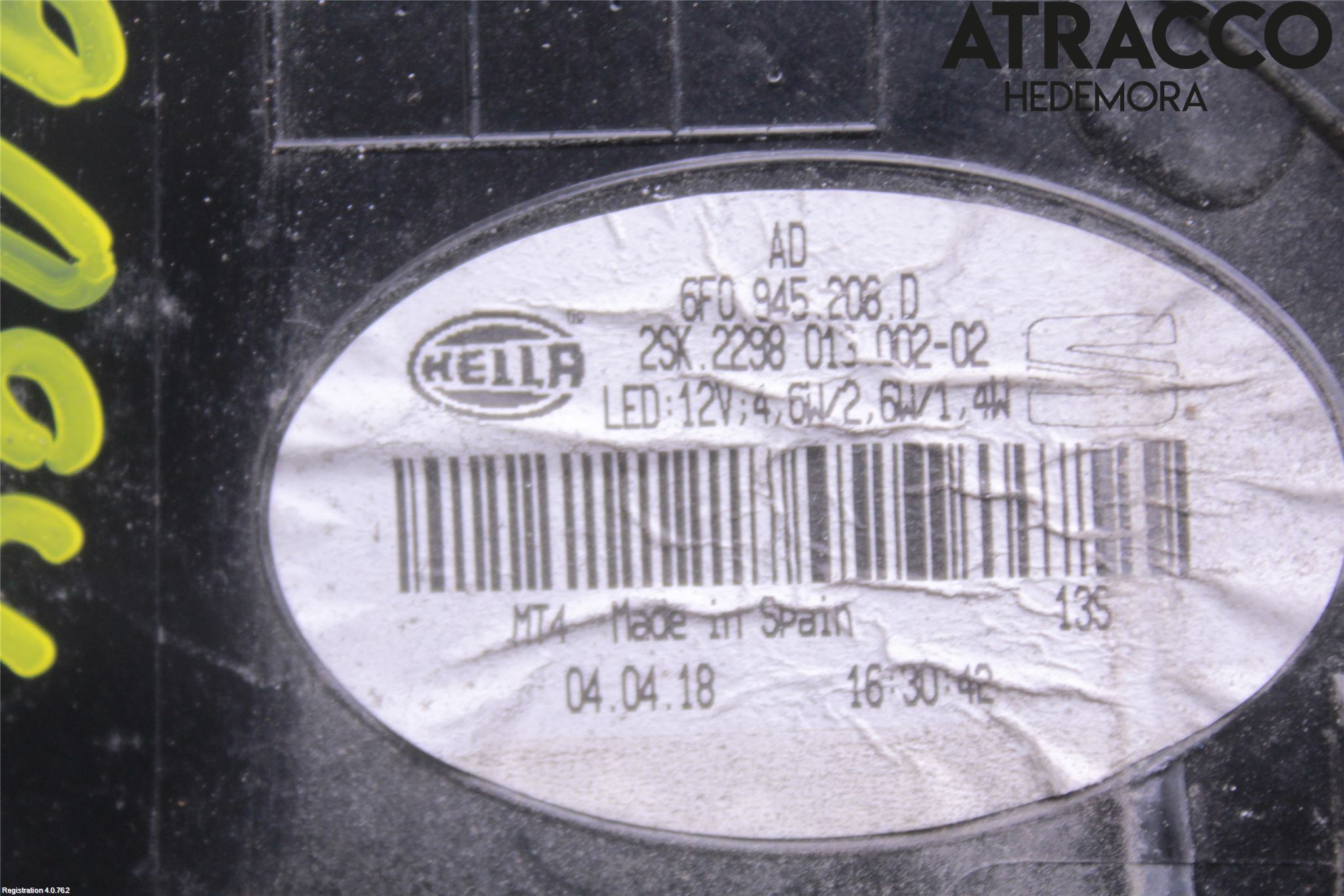 Seat IBIZA V 17-20 Bakljus Höger