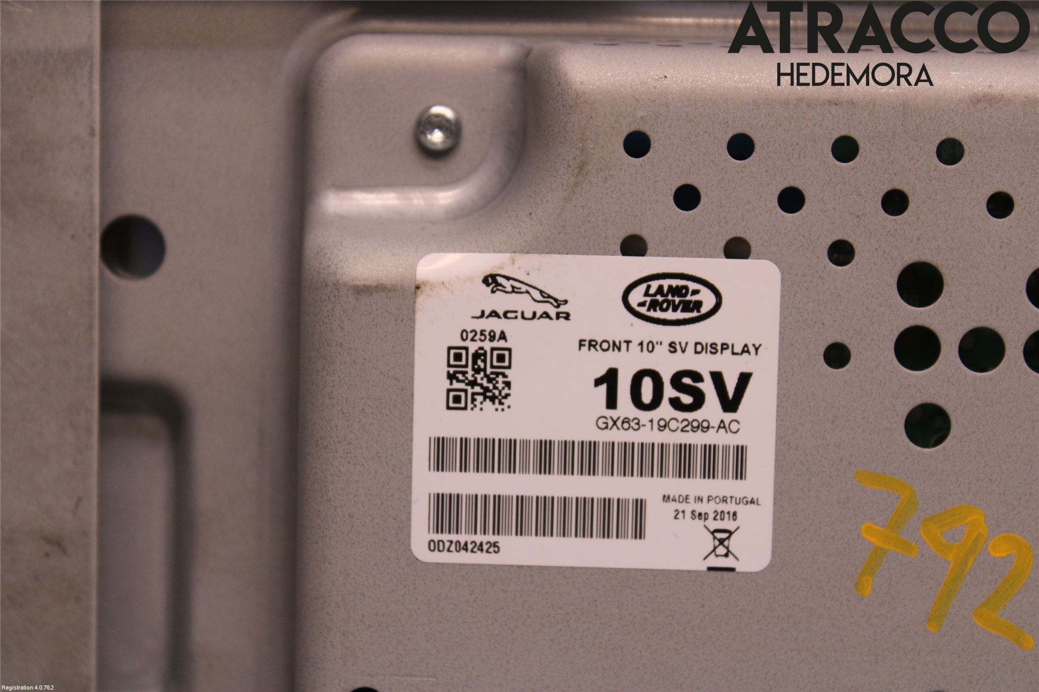 Jaguar XF (X260) 16-24 Multifunktionsdisplay