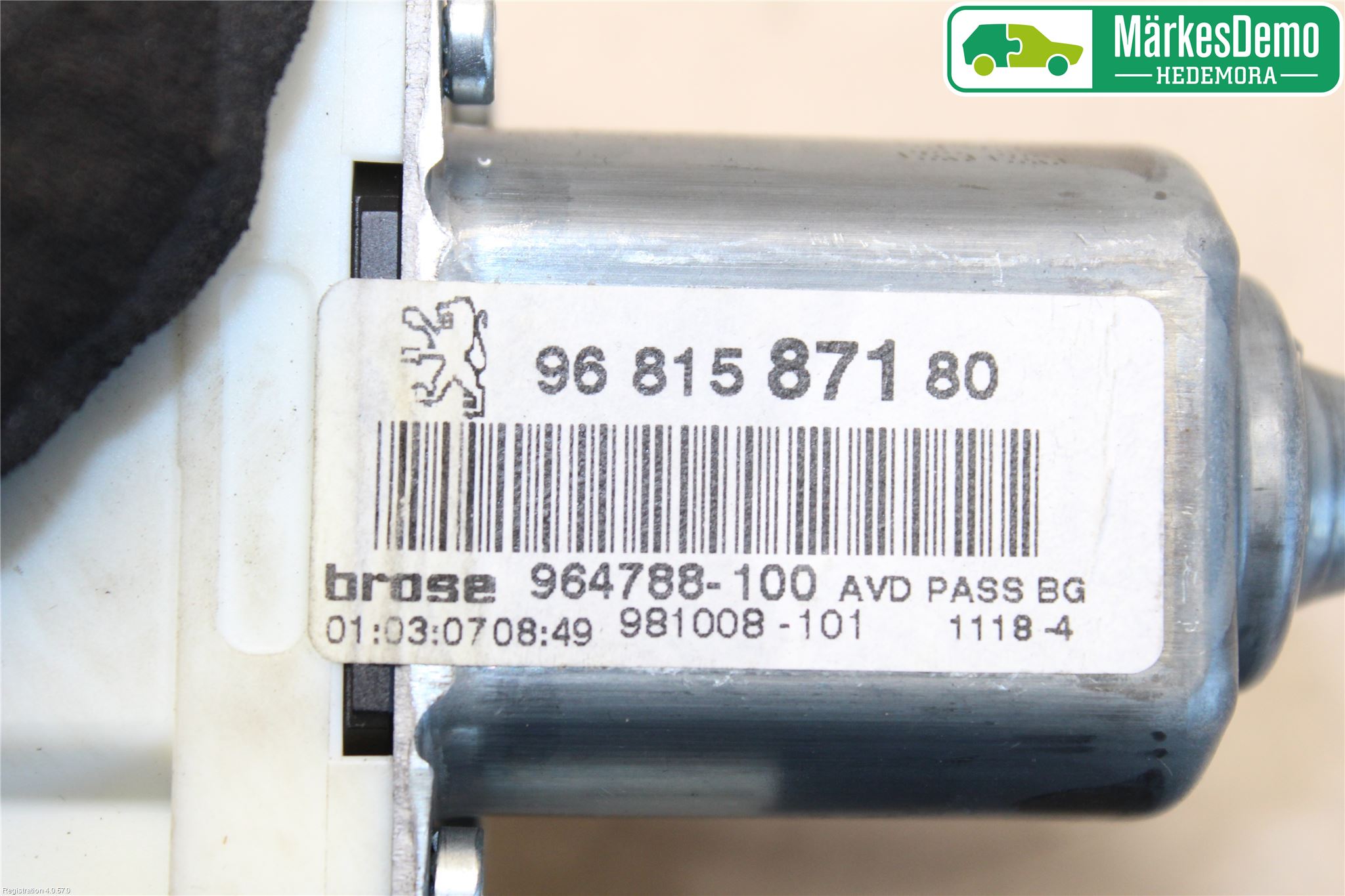 Peugeot 307     05-08 Fönsterhiss El Kompl