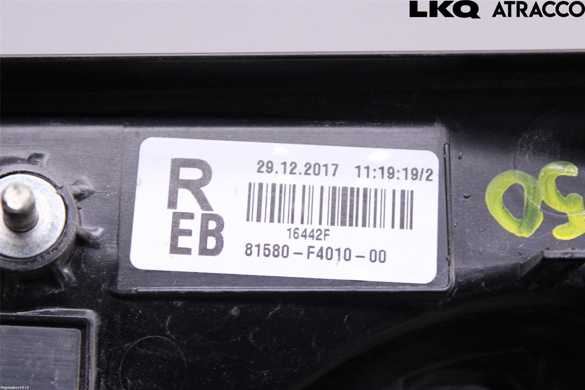 Toyota C-HR 16-23 Bakljus Lucka Hö